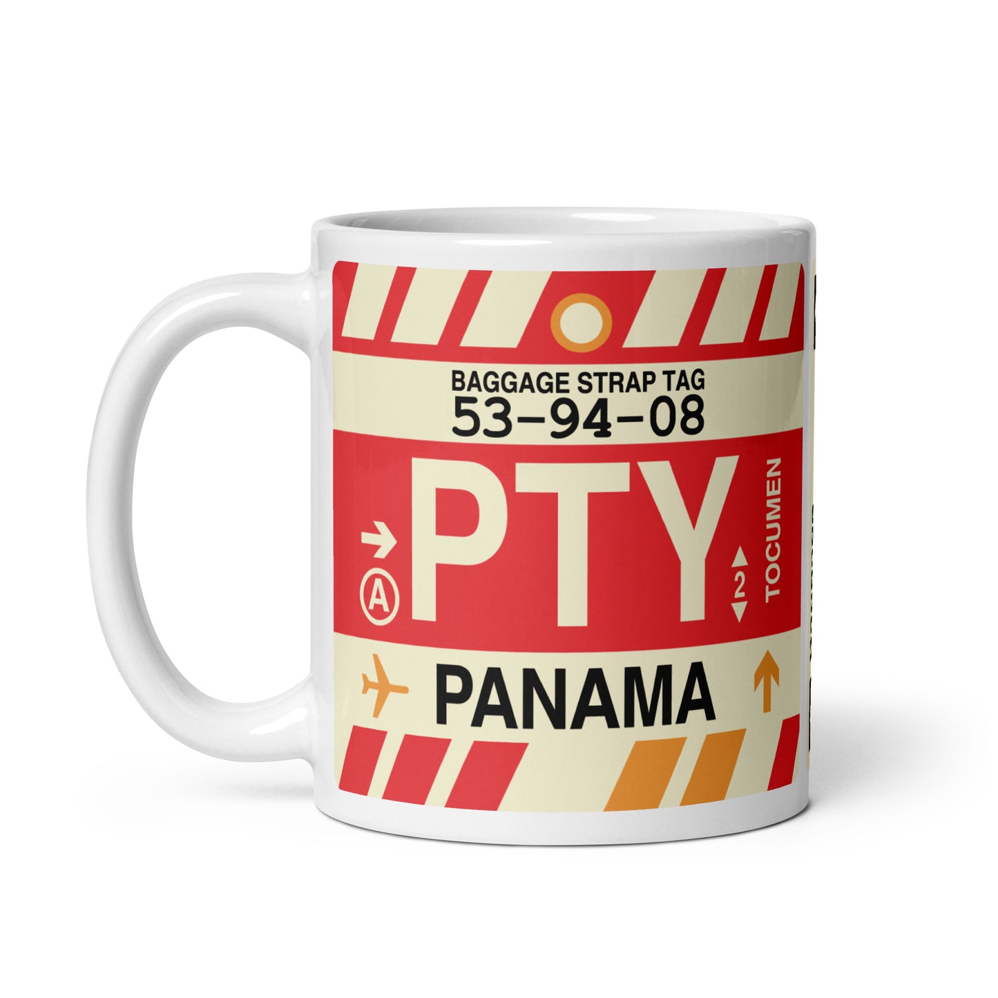 Travel-Themed Coffee Mug • PTY Panama City • YHM Designs - Image 03