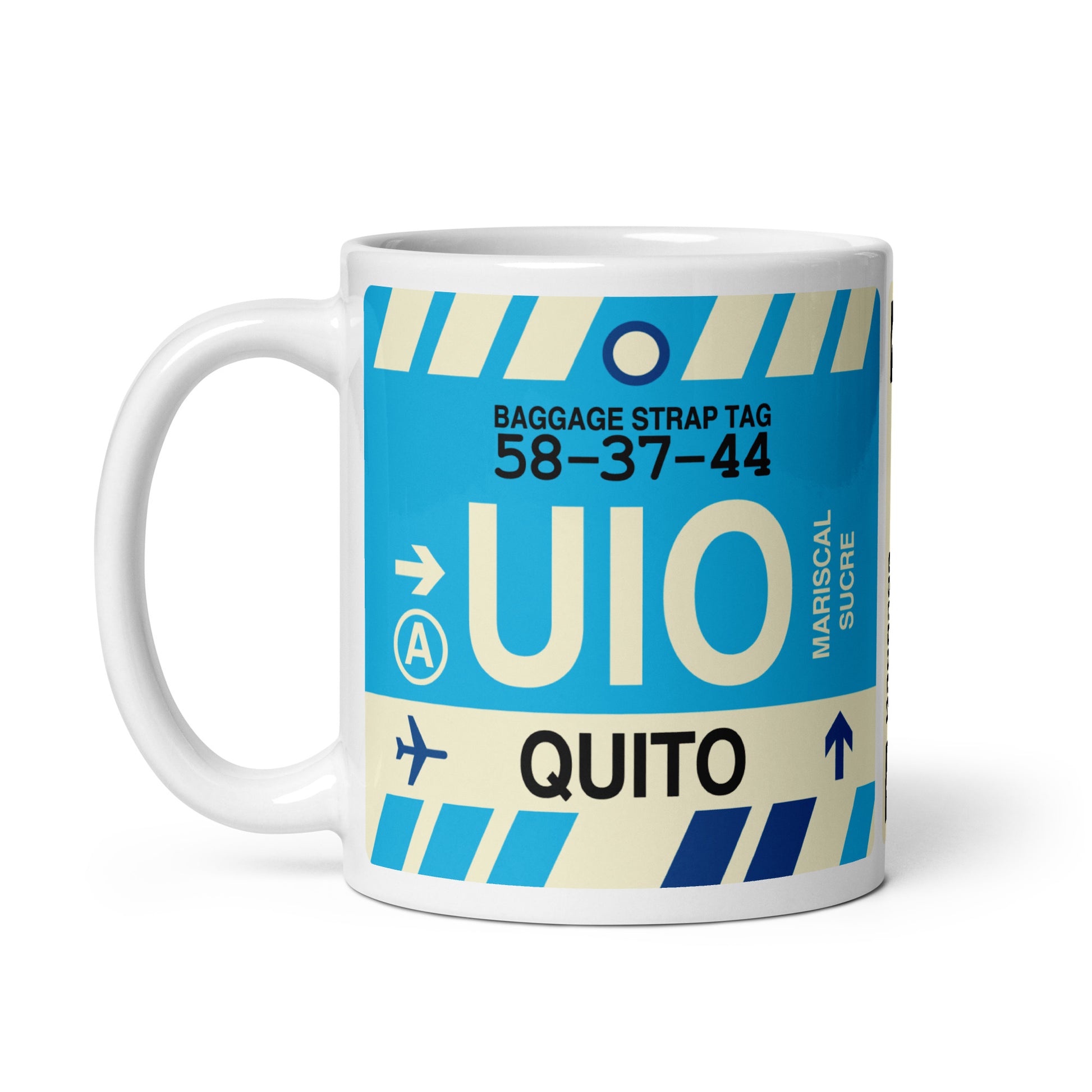 Travel-Themed Coffee Mug • UIO Quito • YHM Designs - Image 03