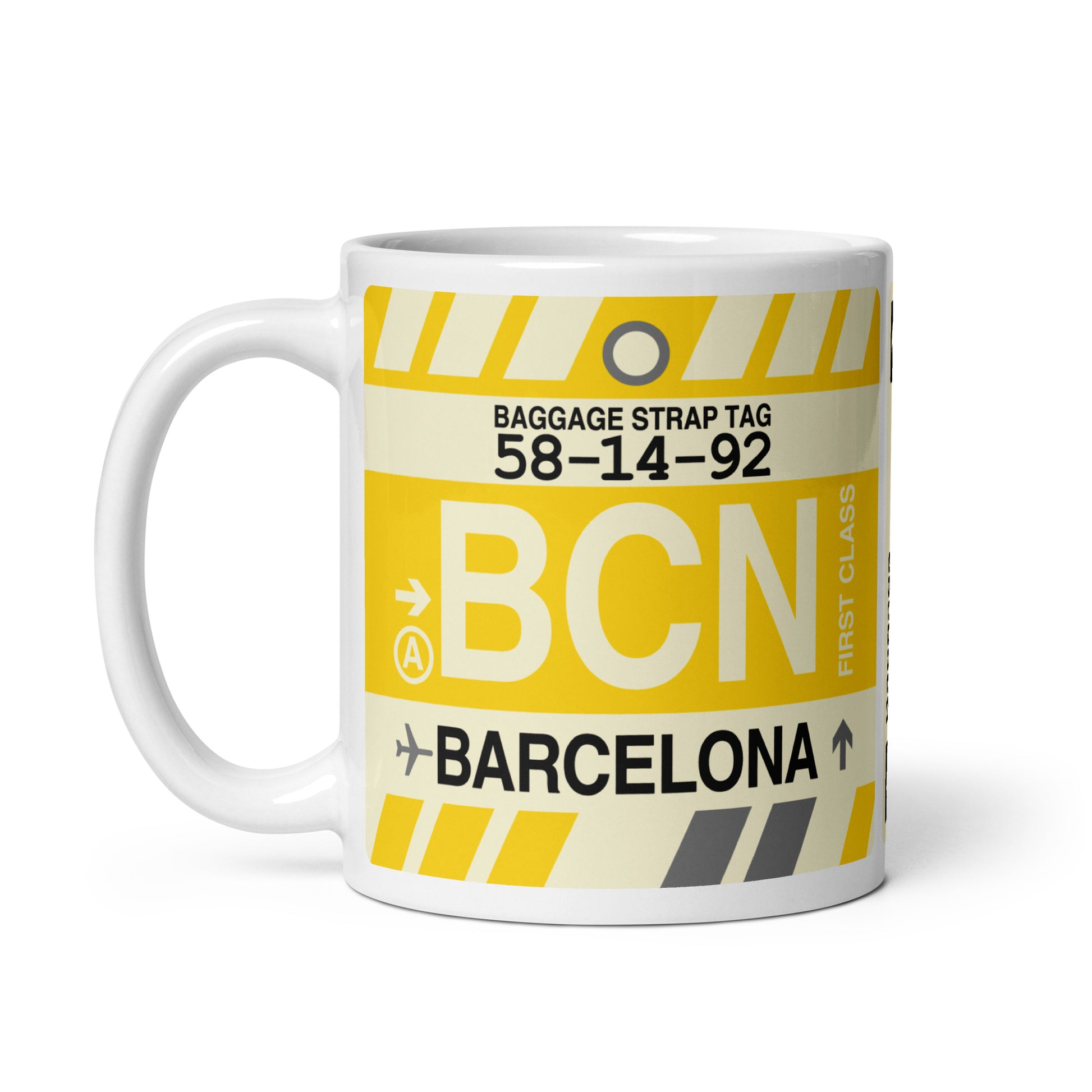 Travel-Themed Coffee Mug • BCN Barcelona • YHM Designs - Image 03