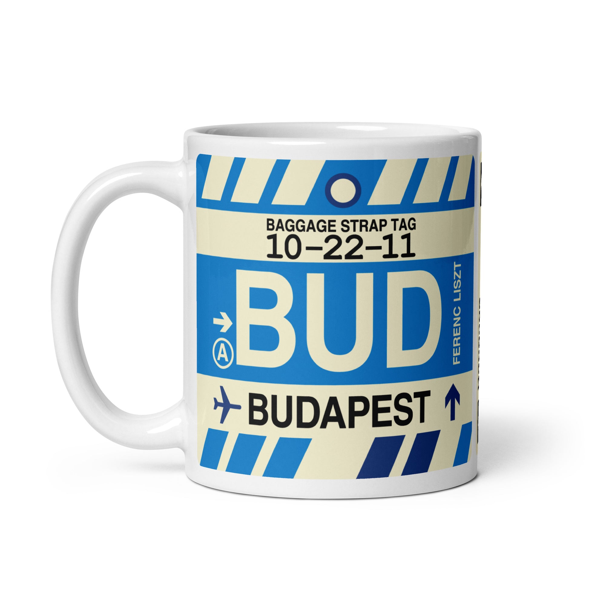 Travel Gift Coffee Mug • BUD Budapest • YHM Designs - Image 03