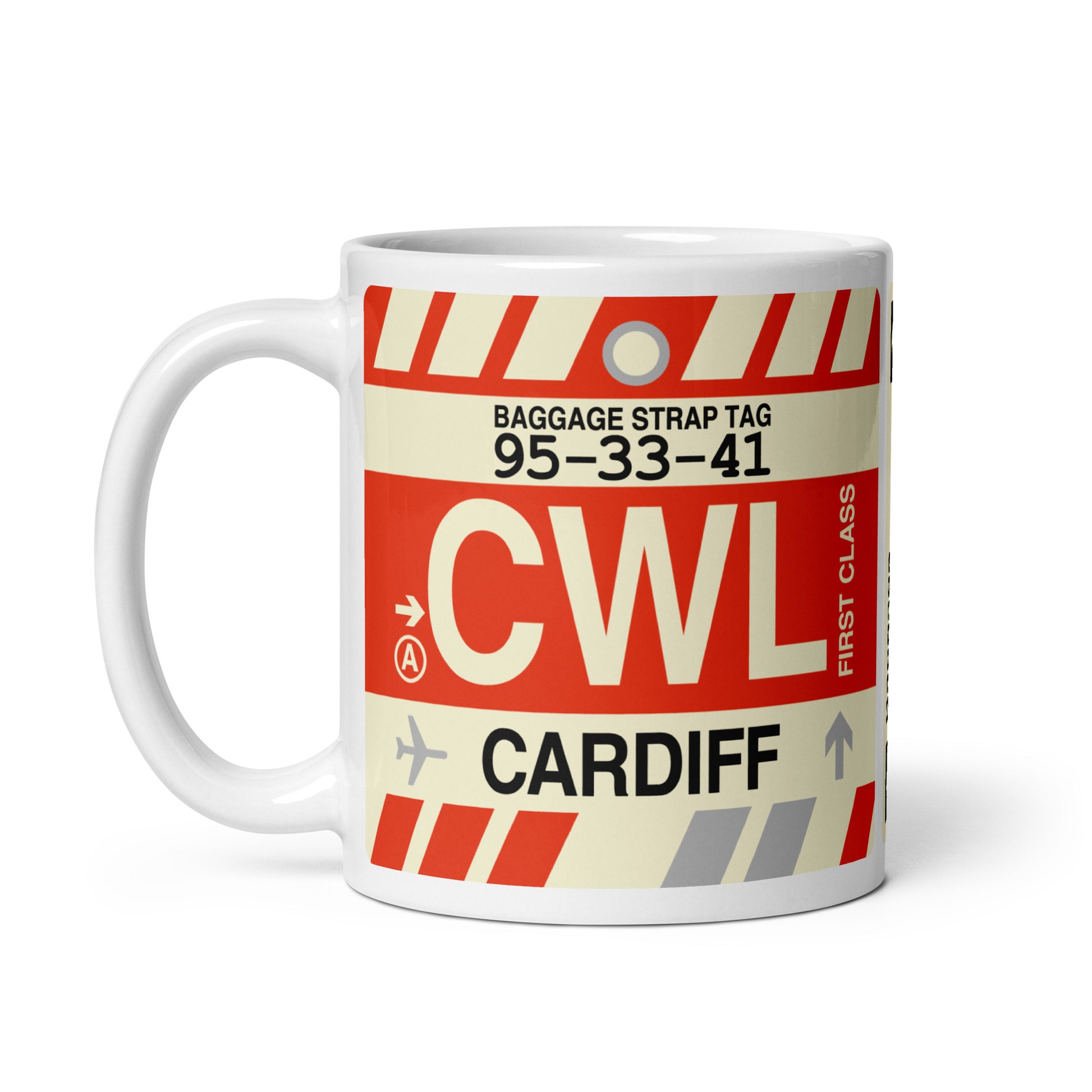 Travel-Themed Coffee Mug • CWL Cardiff • YHM Designs - Image 03