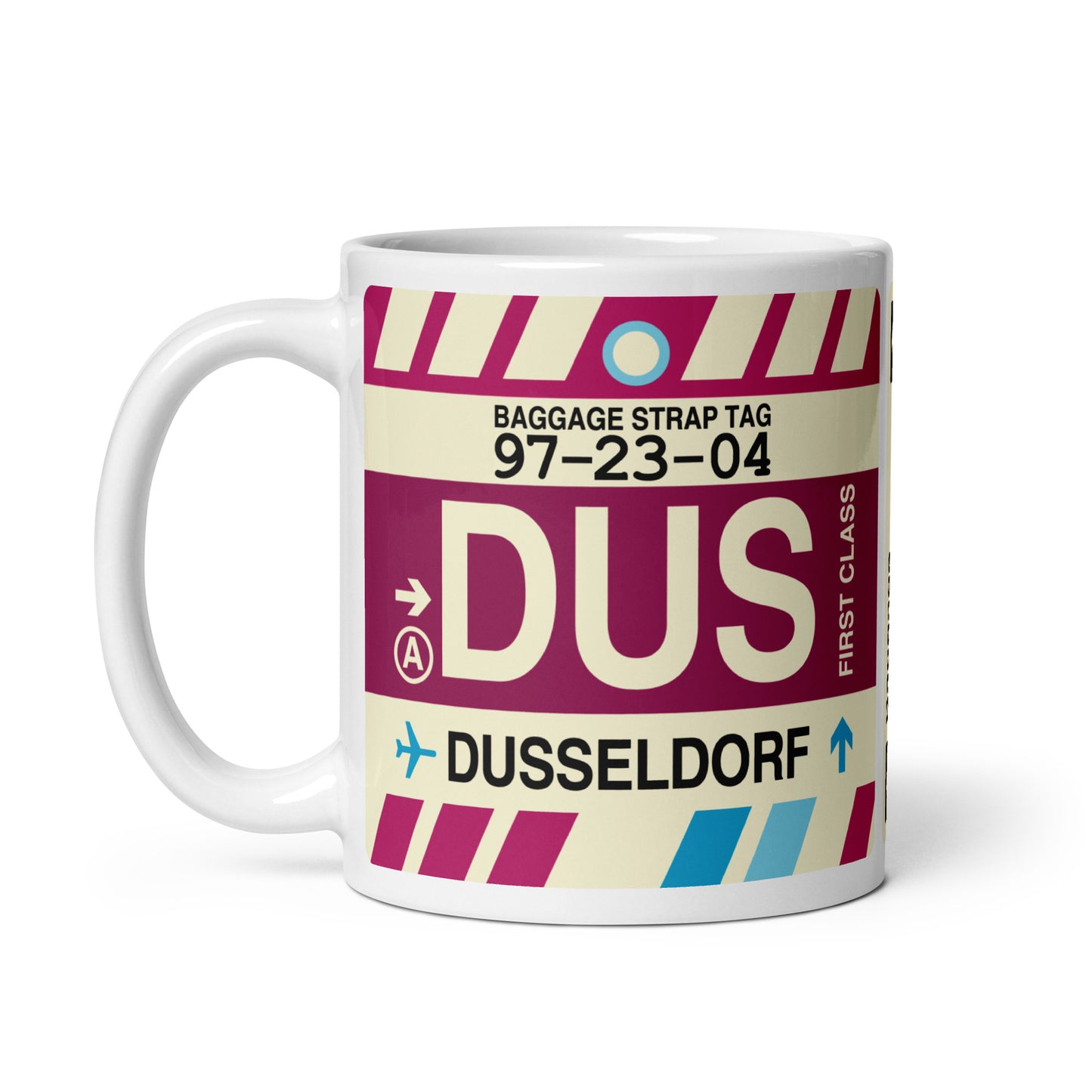 Travel Gift Coffee Mug • DUS Dusseldorf • YHM Designs - Image 03