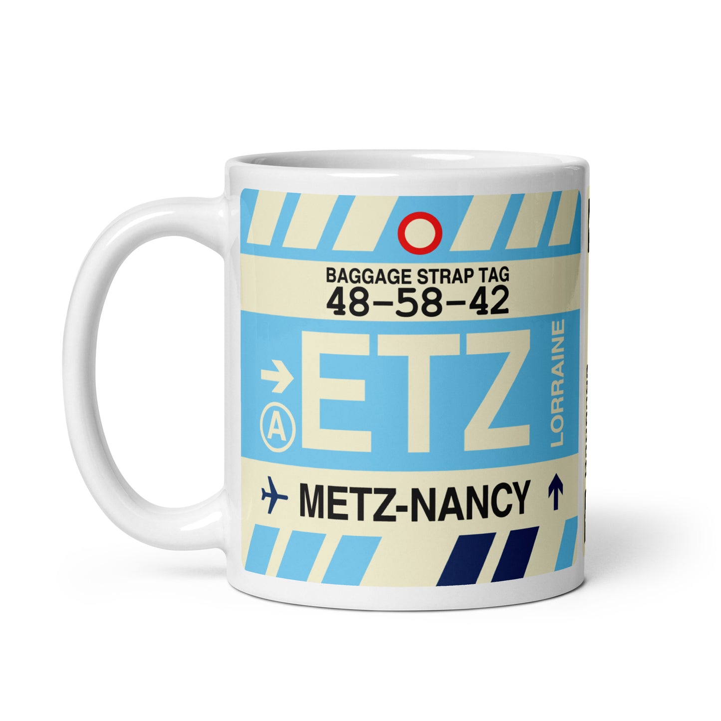 Travel Gift Coffee Mug • ETZ Metz-Nancy-Lorraine • YHM Designs - Image 03