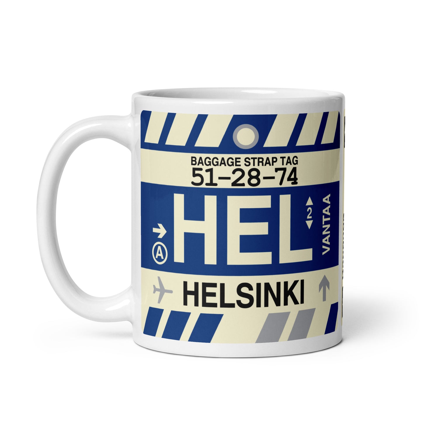 Travel Gift Coffee Mug • HEL Helsinki Souvenir • YHM Designs - Image 03