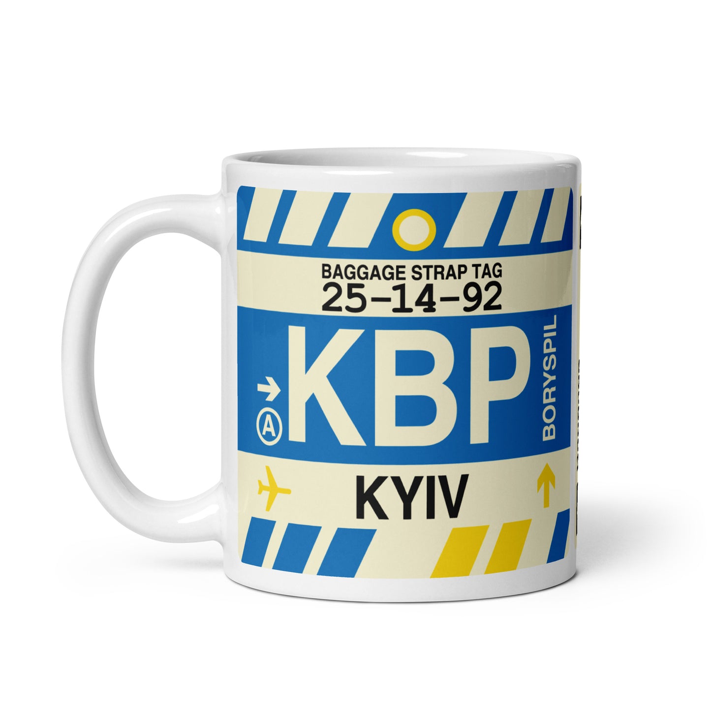Travel-Themed Coffee Mug • KBP Kyiv • YHM Designs - Image 03