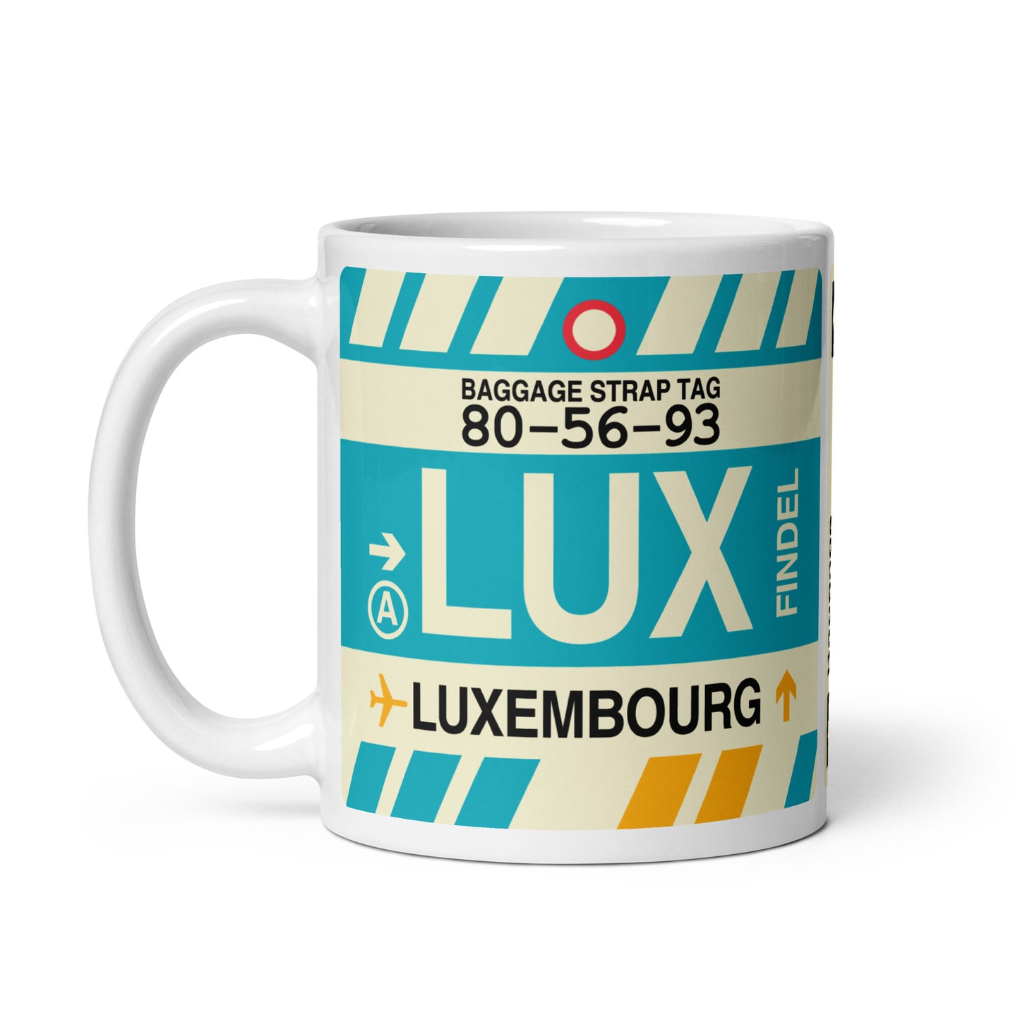 Travel-Themed Coffee Mug • LUX Luxembourg • YHM Designs - Image 03