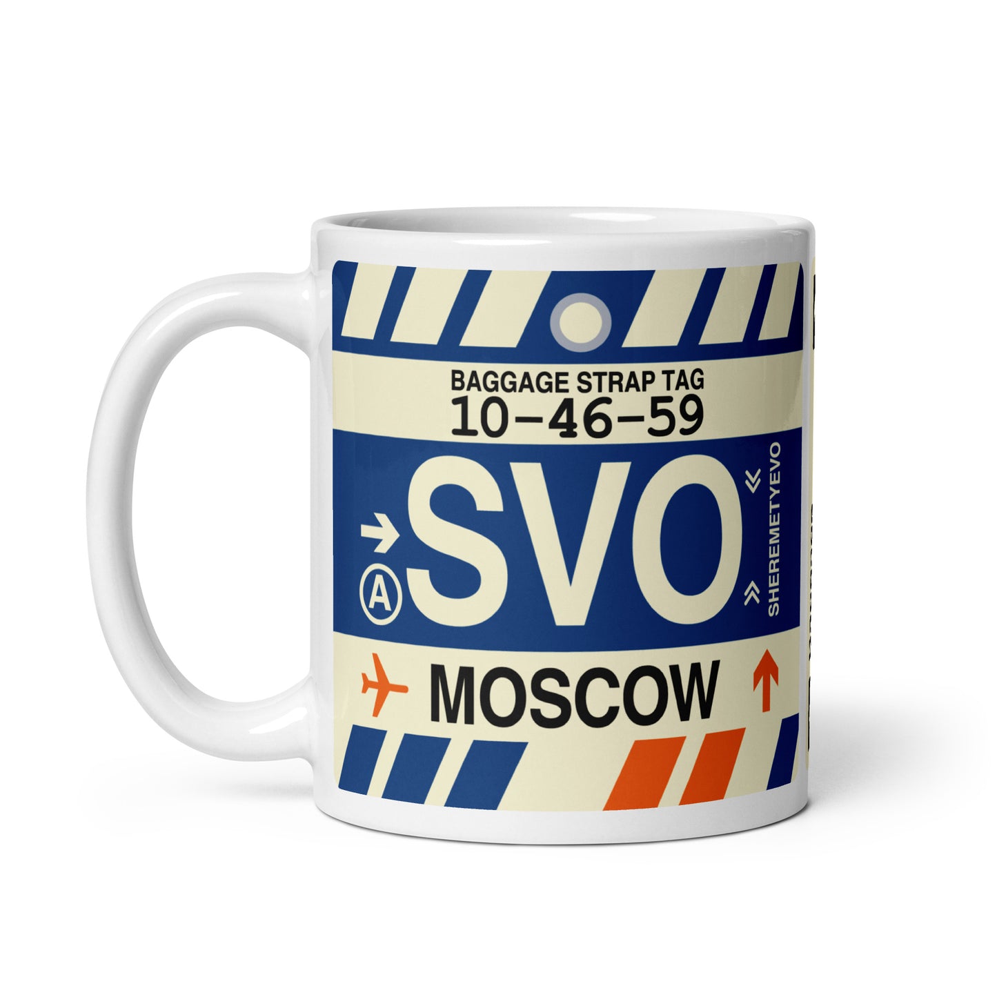 Travel-Themed Coffee Mug • SVO Moscow • YHM Designs - Image 03