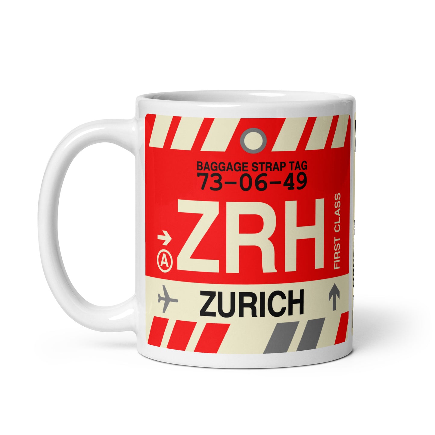 Travel-Themed Coffee Mug • ZRH Zurich • YHM Designs - Image 03
