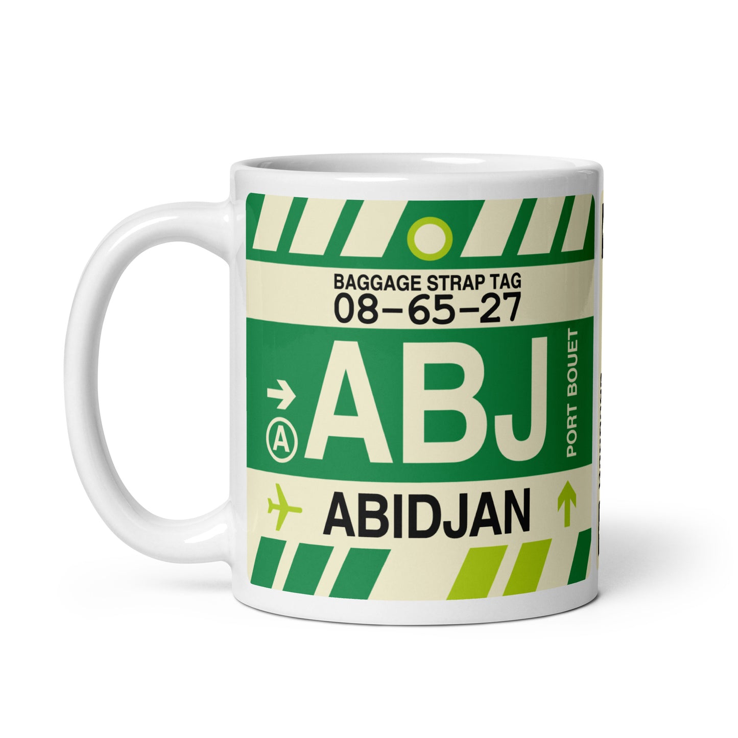 Travel Gift Coffee Mug • ABJ Abidjan Souvenir • YHM Designs - Image 03