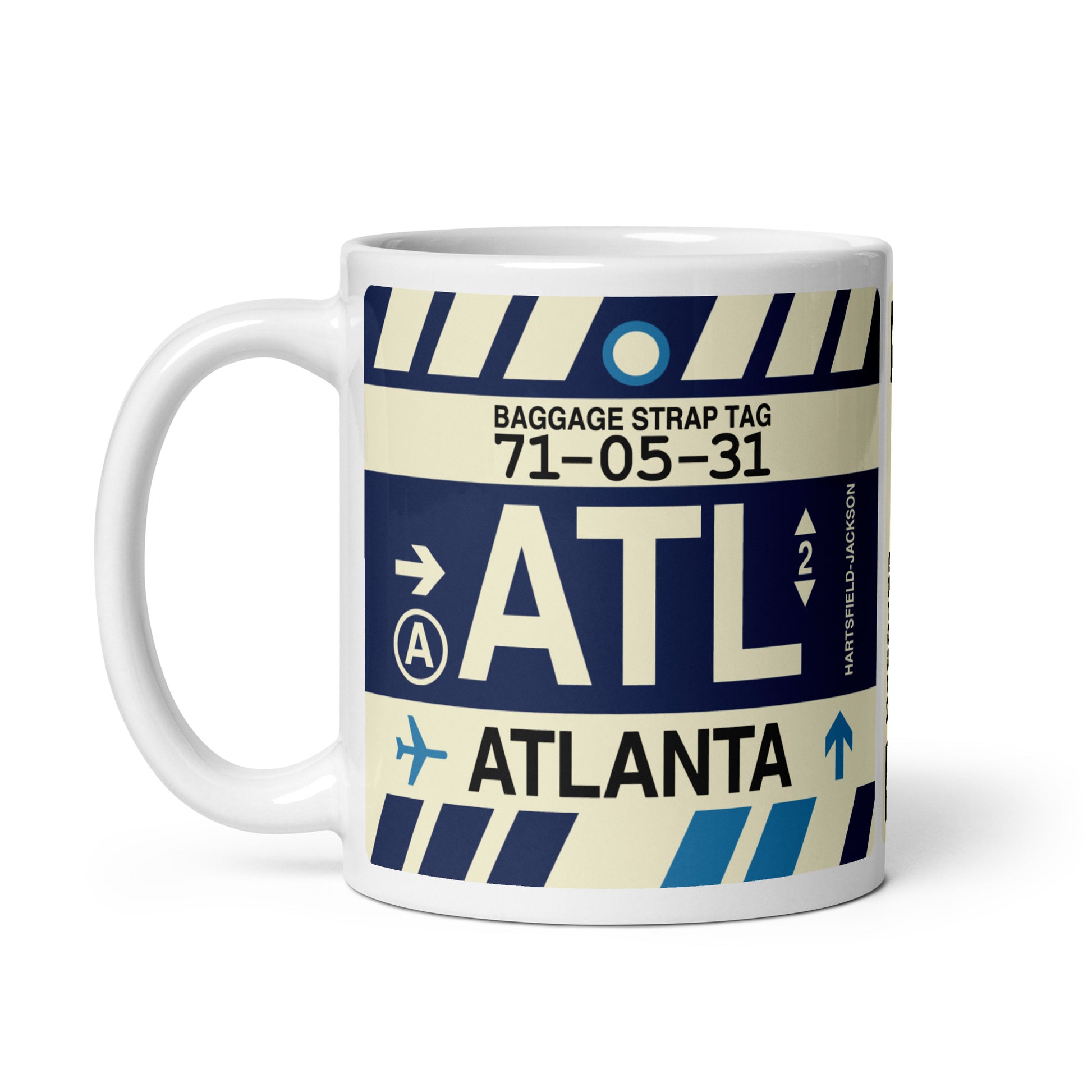 Travel-Themed Coffee Mug • ATL Atlanta • YHM Designs - Image 03