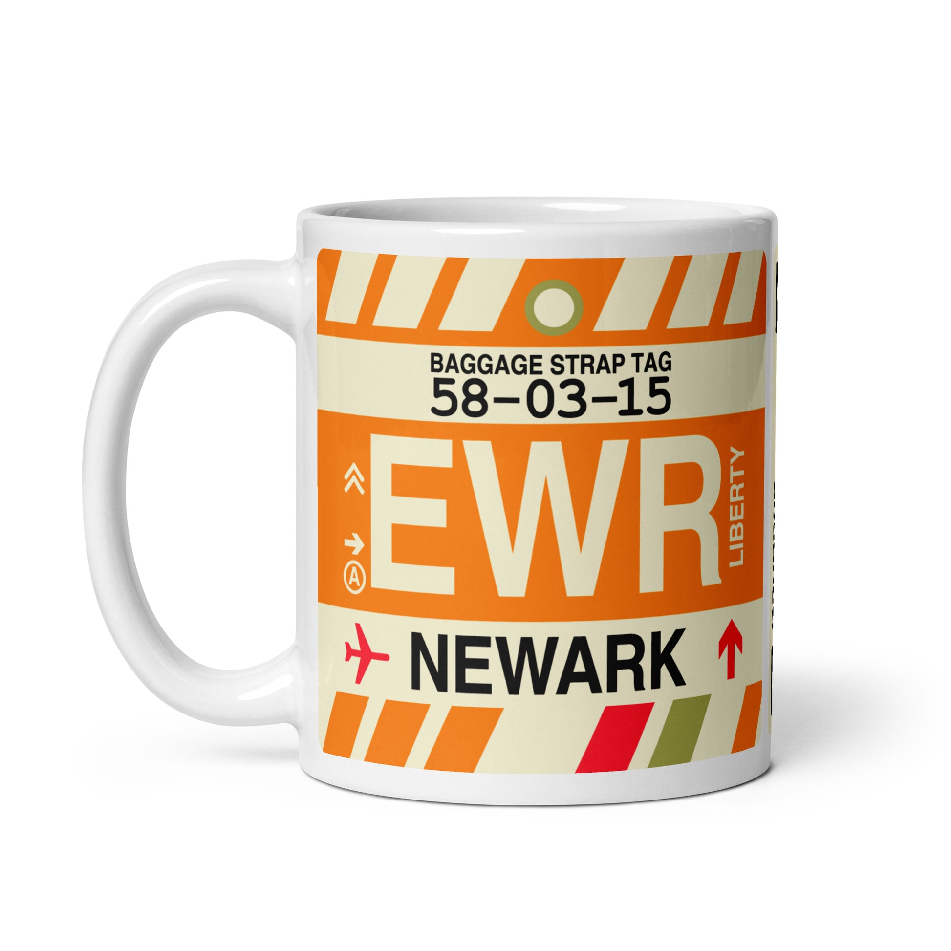 Travel Gift Coffee Mug • EWR Newark • YHM Designs - Image 03