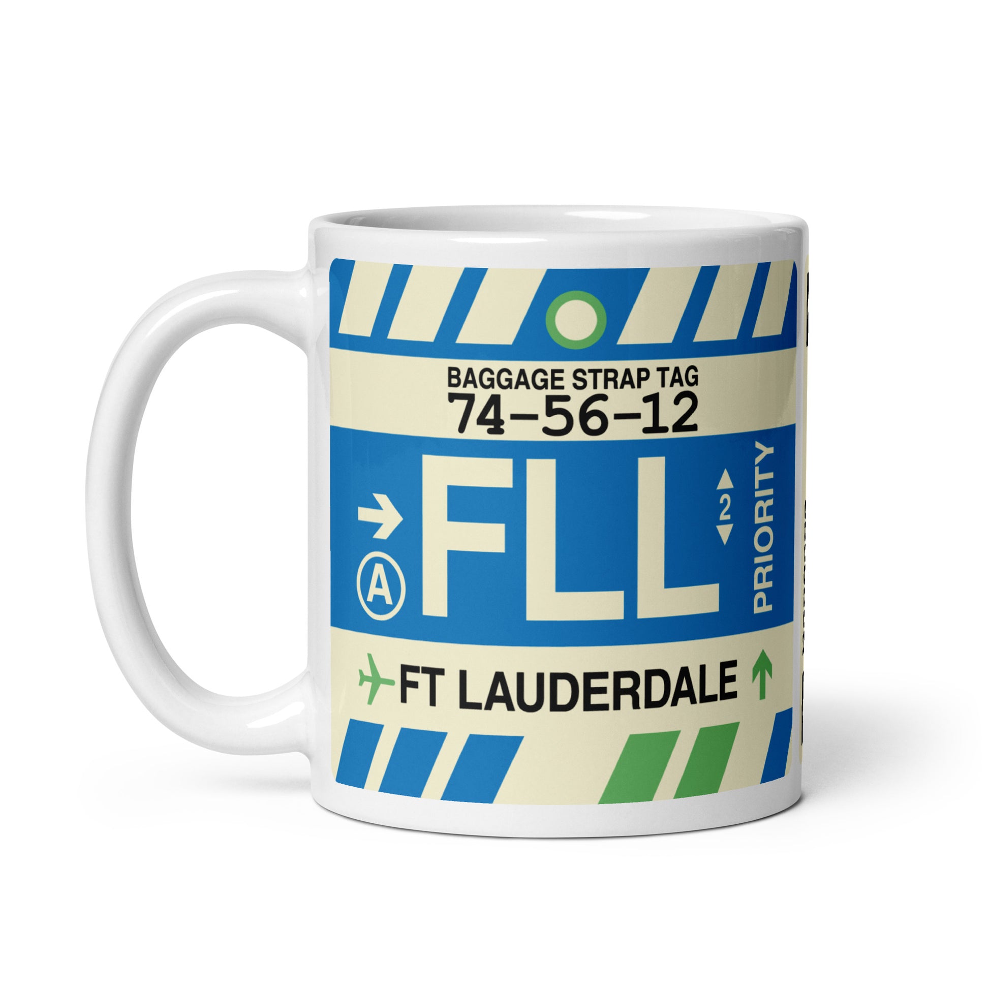 Travel Gift Coffee Mug • FLL Fort Lauderdale Souvenir • YHM Designs - Image 03