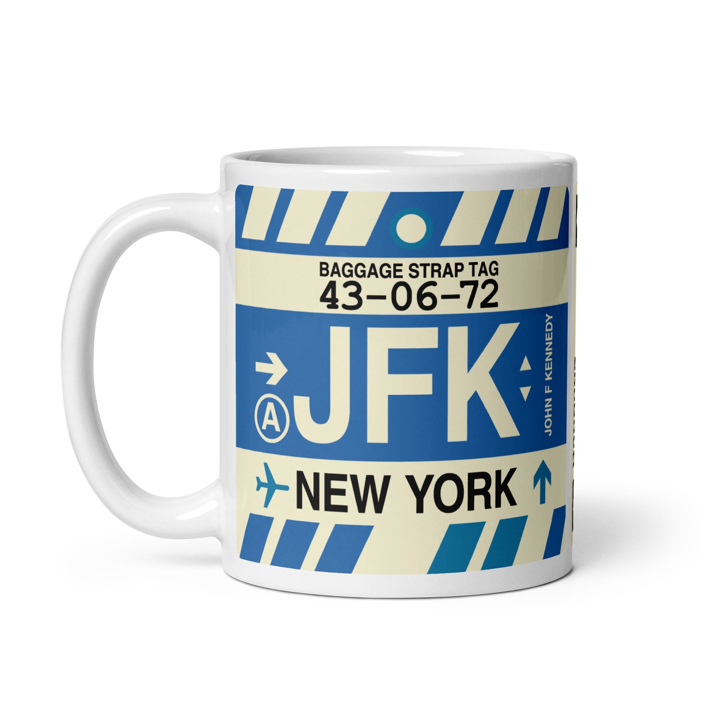 Travel Gift Coffee Mug • JFK New York City • YHM Designs - Image 03