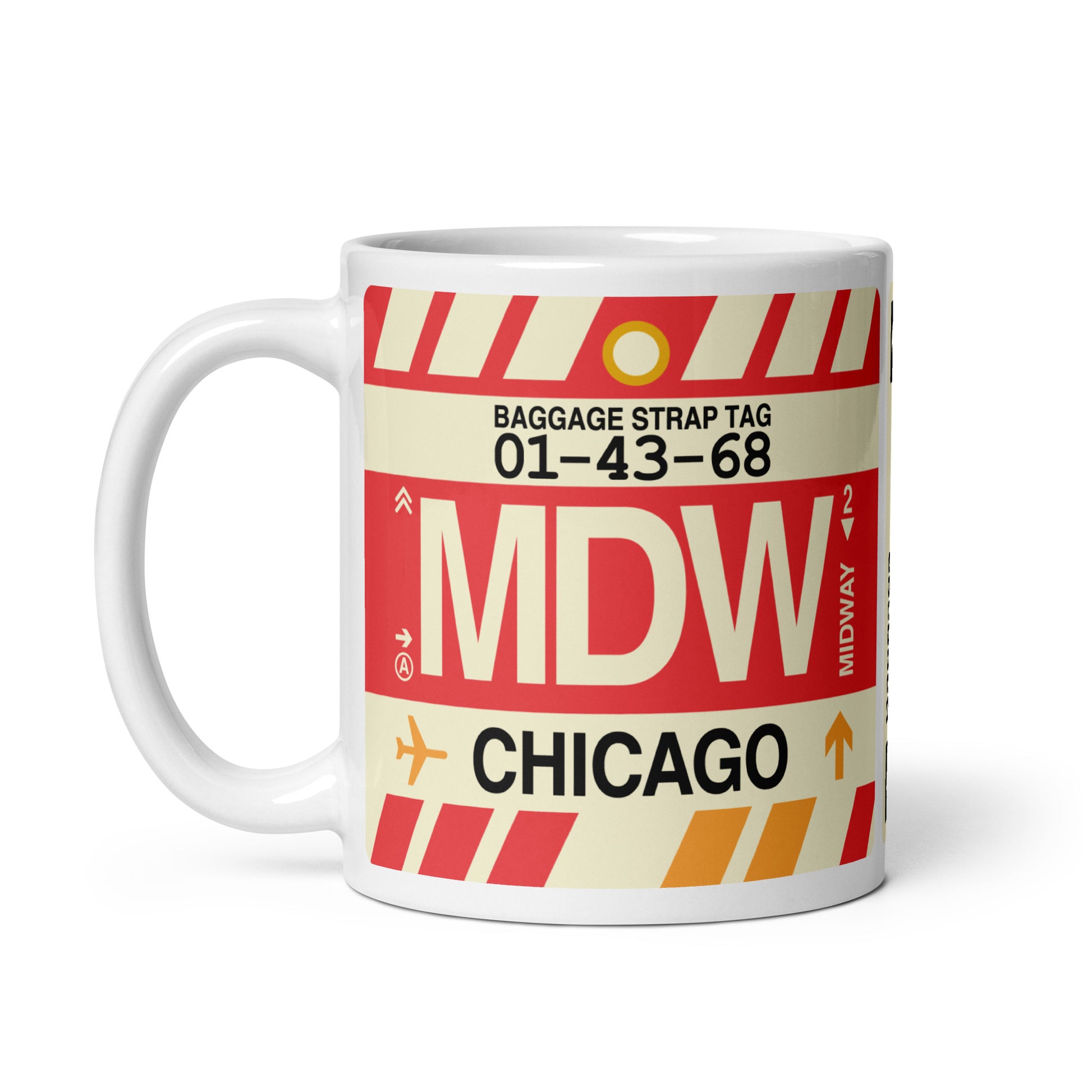 Travel Gift Coffee Mug • MDW Chicago • YHM Designs - Image 03