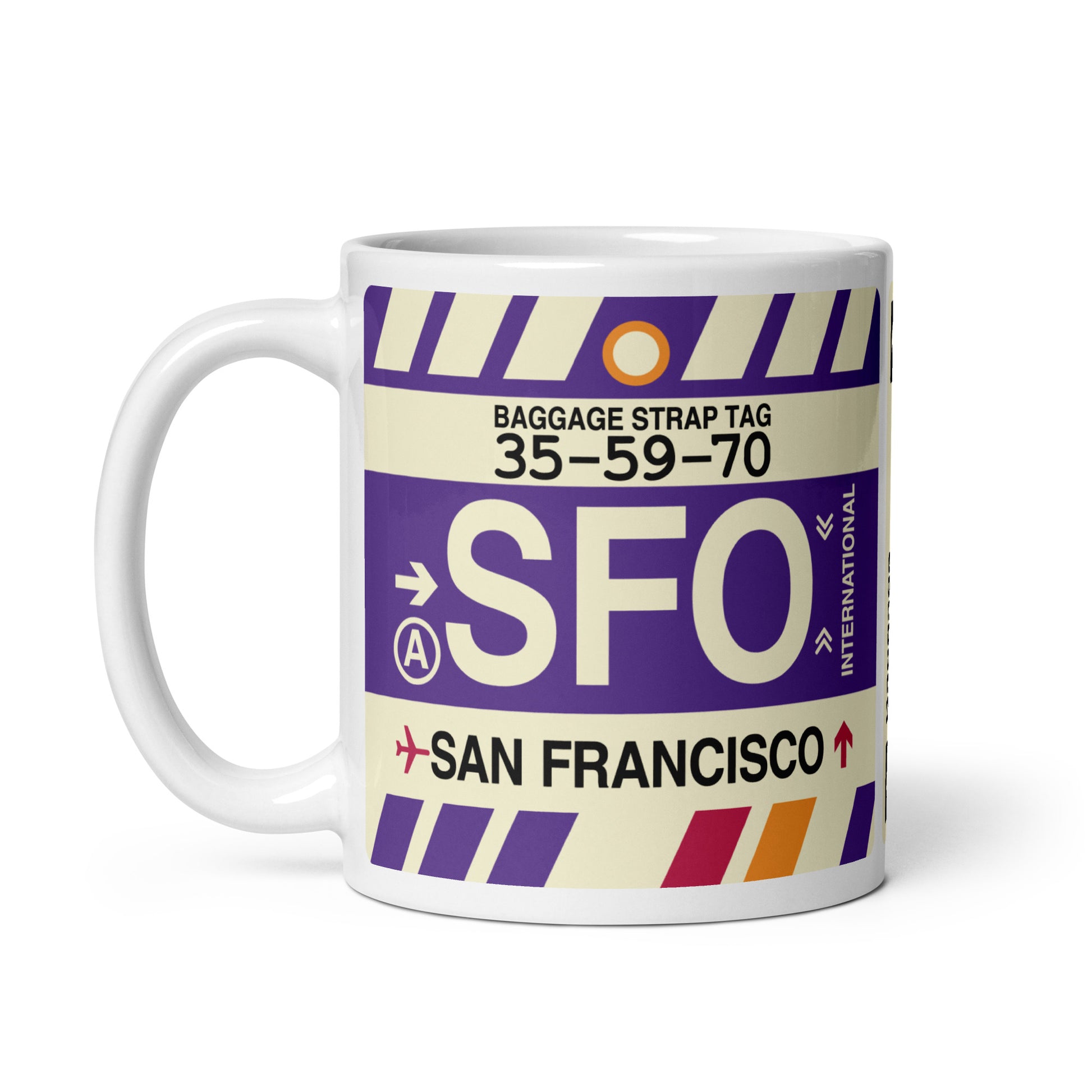Travel Gift Coffee Mug • SFO San Francisco • YHM Designs - Image 03