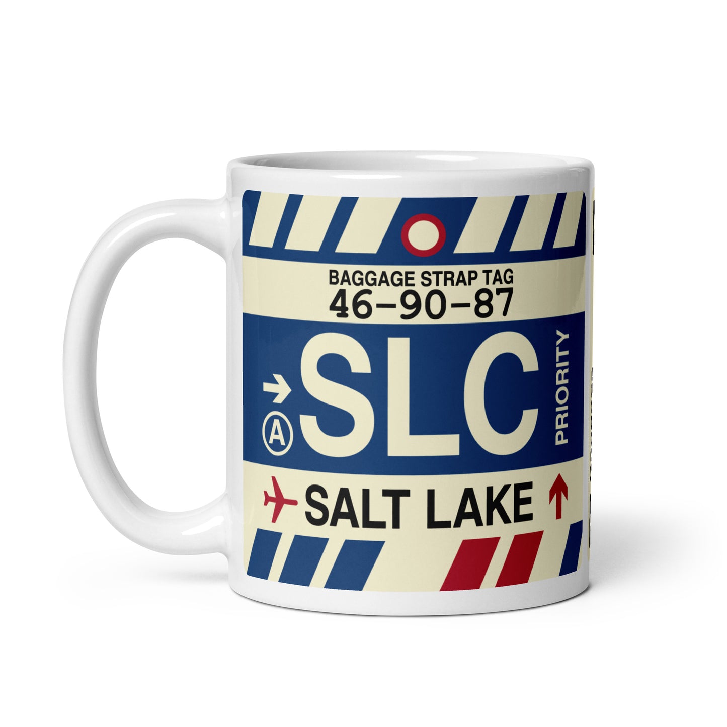 Travel-Themed Coffee Mug • SLC Salt Lake City • YHM Designs - Image 03