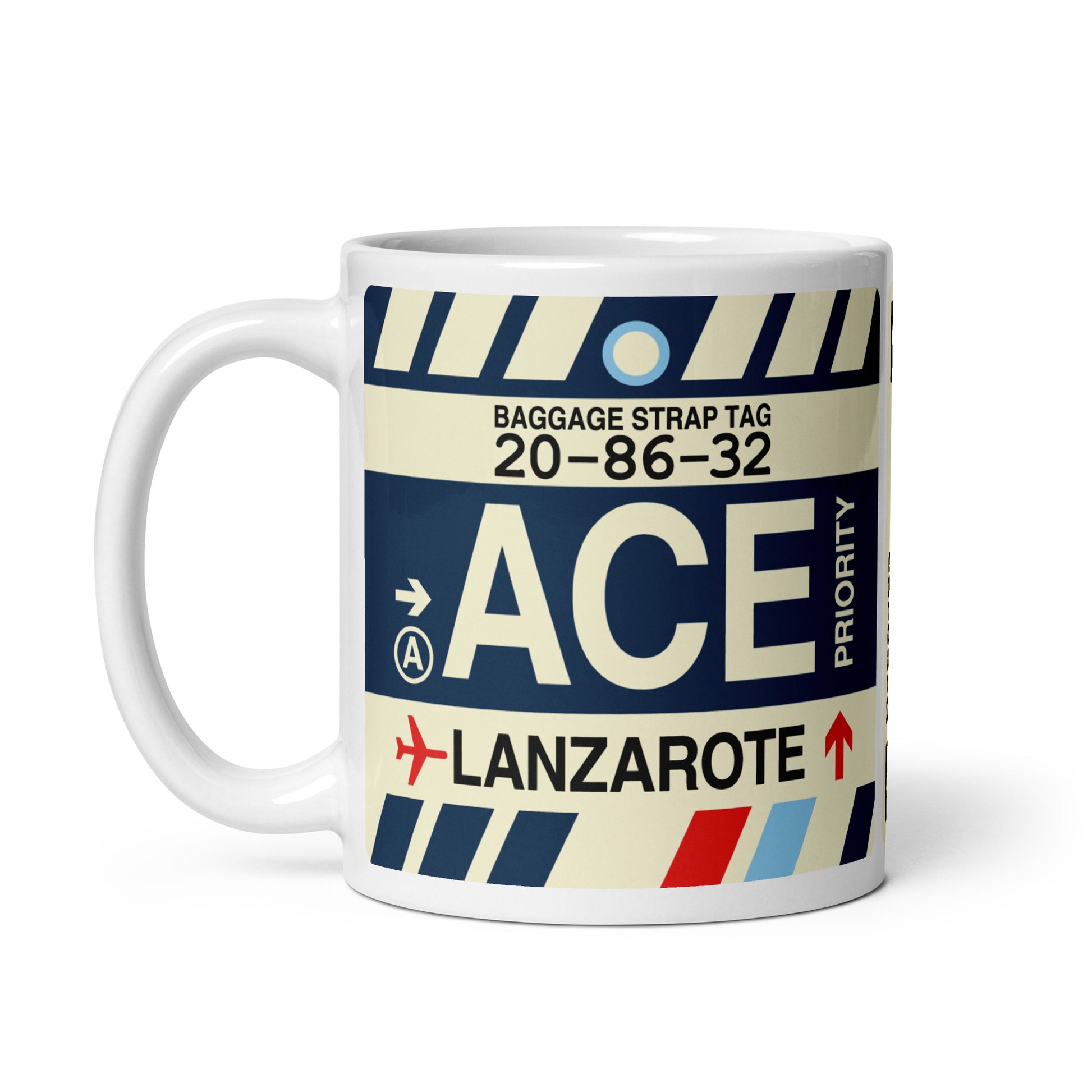Travel-Themed Coffee Mug • ACE Lanzarote • YHM Designs - Image 03