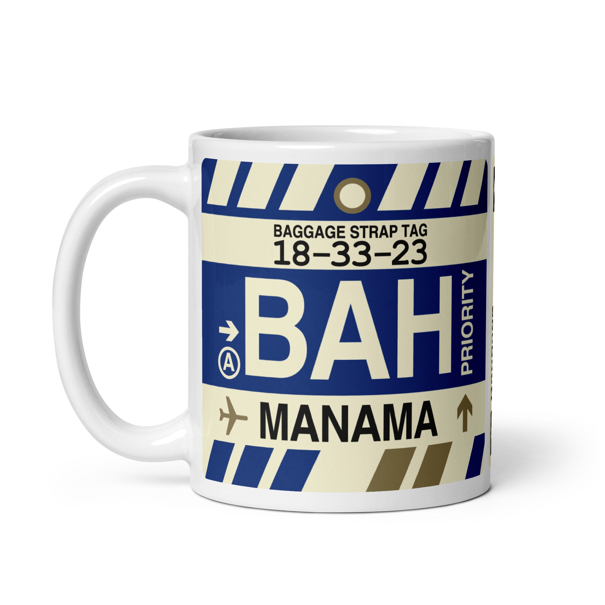 Travel Gift Coffee Mug • BAH Manama • YHM Designs - Image 03