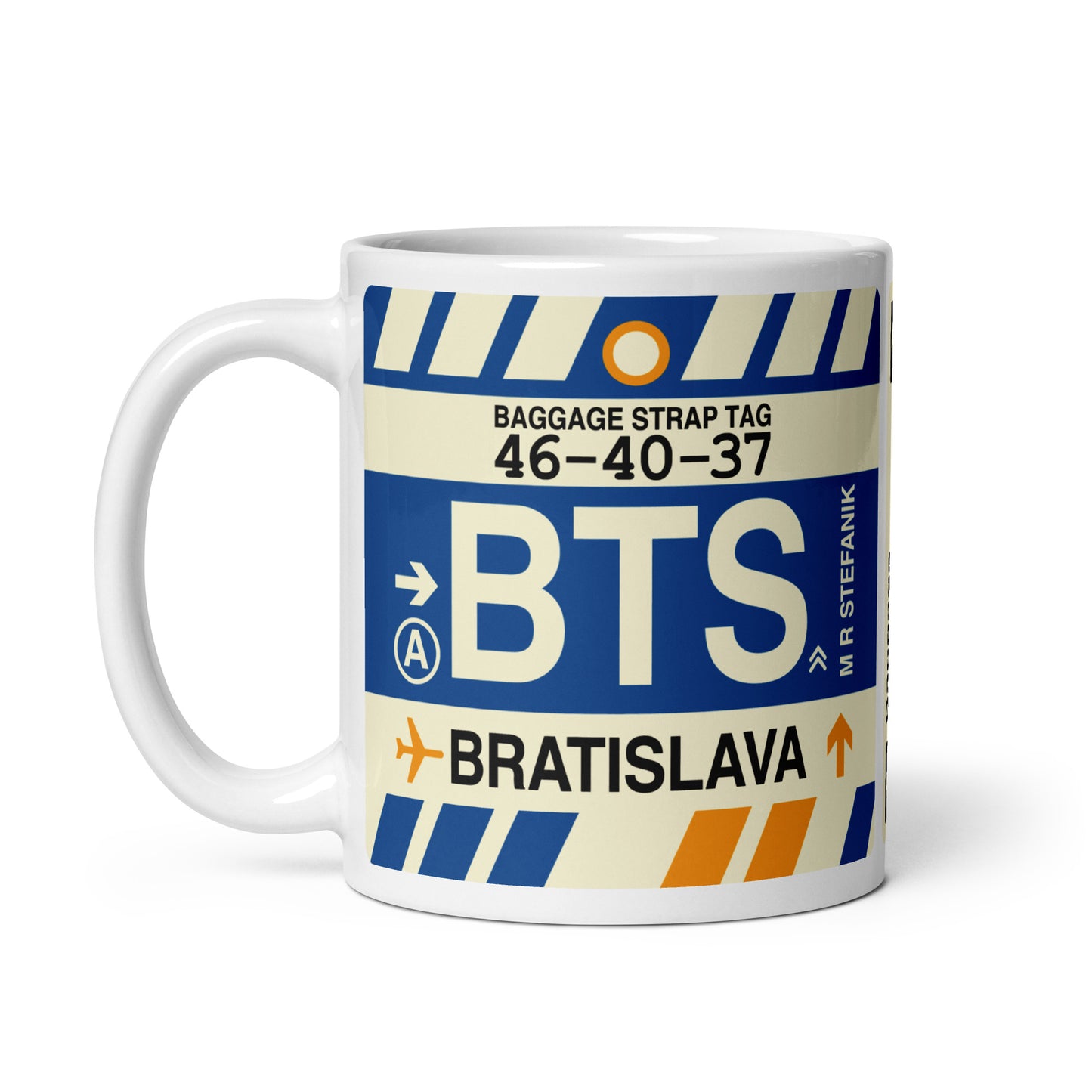 Travel-Themed Coffee Mug • BTS Bratislava • YHM Designs - Image 03
