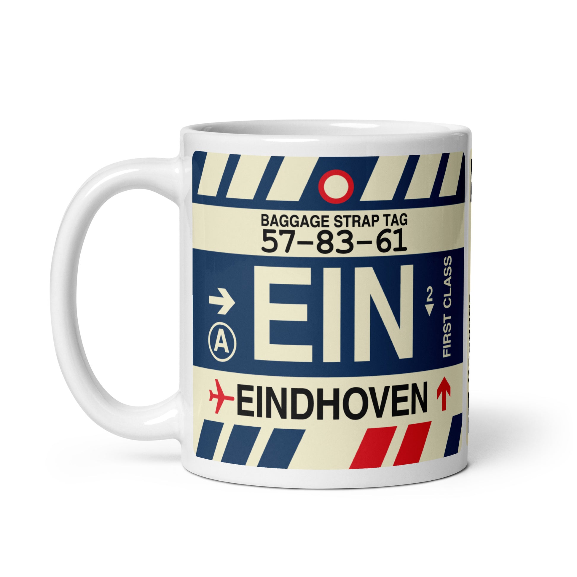 Travel-Themed Coffee Mug • EIN Eindhoven • YHM Designs - Image 03