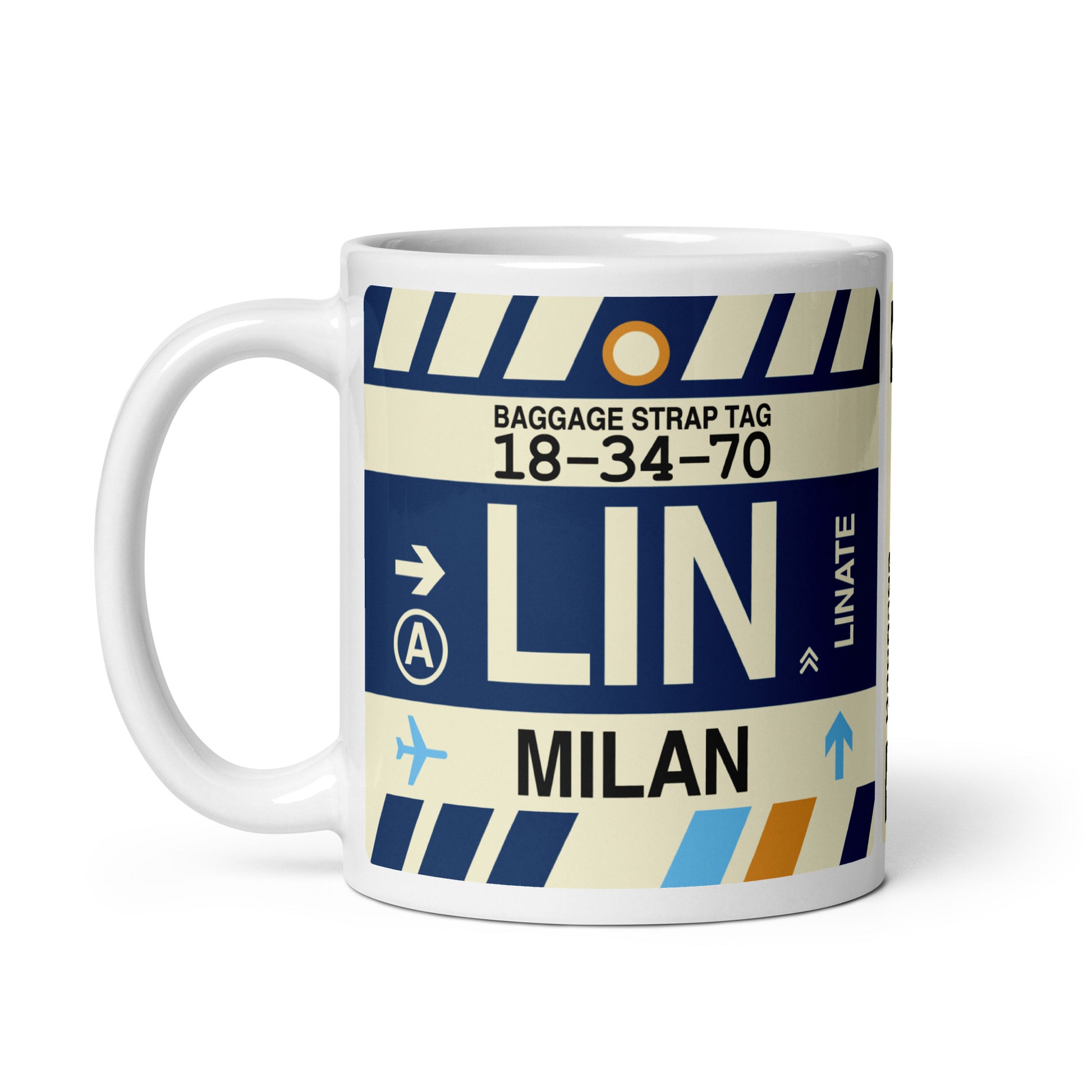 Travel Gift Coffee Mug • LIN Milan Souvenir • YHM Designs - Image 03