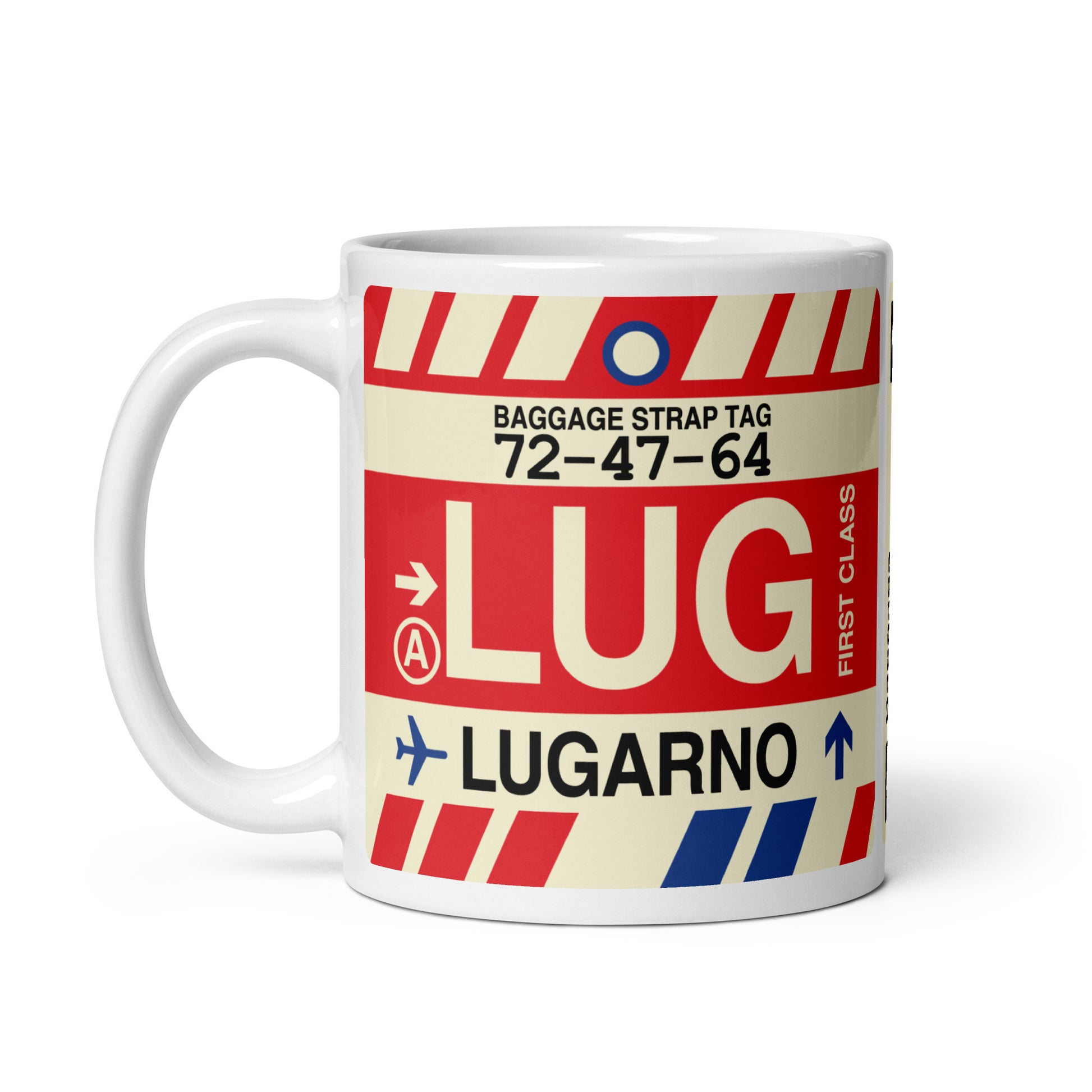 Travel Gift Coffee Mug • LUG Lugarno Souvenir • YHM Designs - Image 03