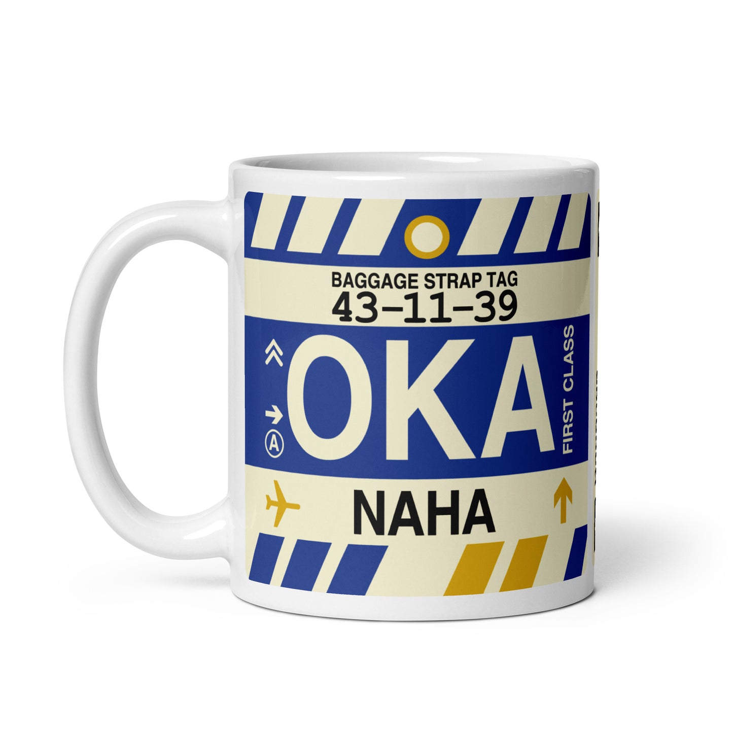Travel-Themed Coffee Mug • OKA Naha (Okinawa) • YHM Designs - Image 03