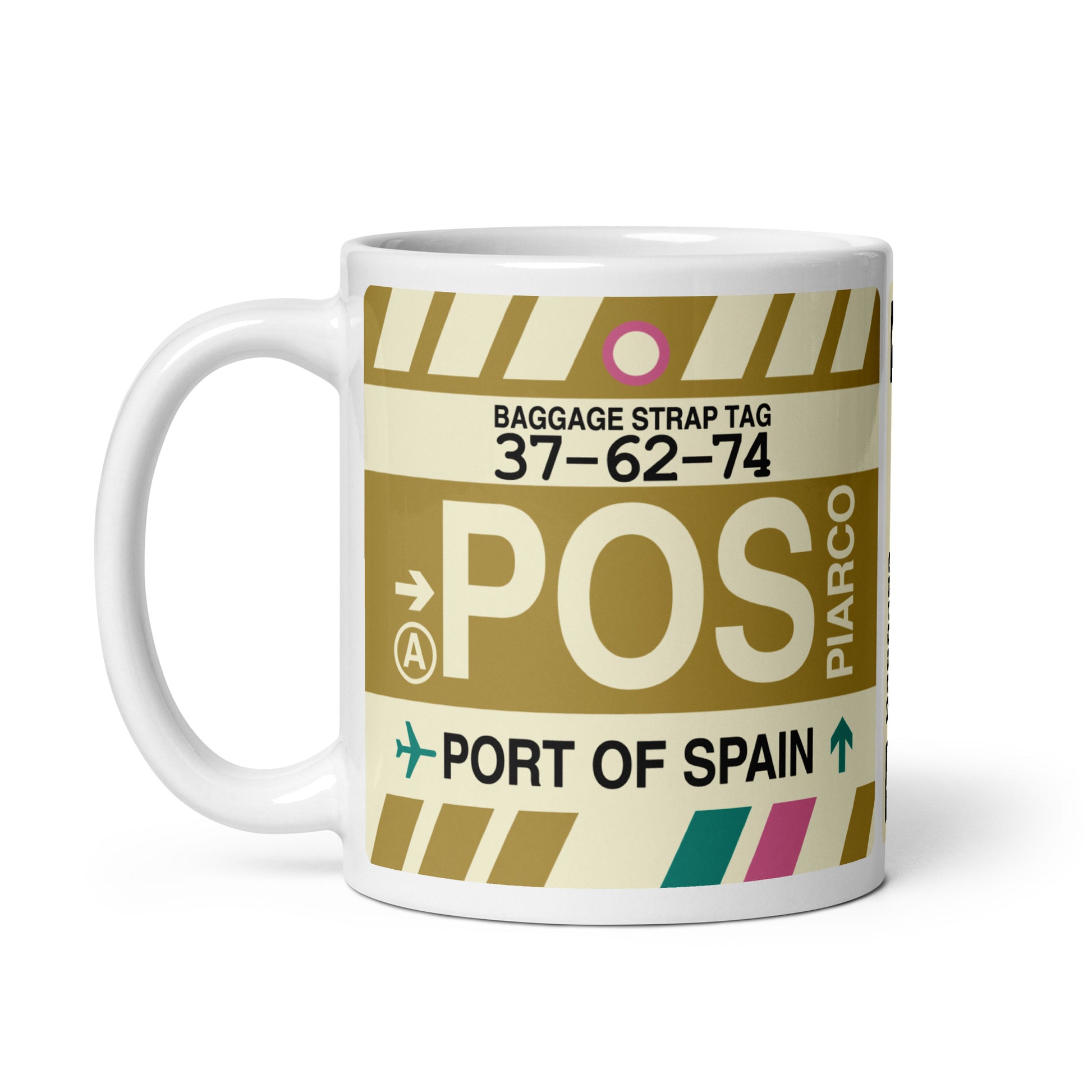 Travel-Themed Coffee Mug • POS Port of Spain • YHM Designs - Image 03