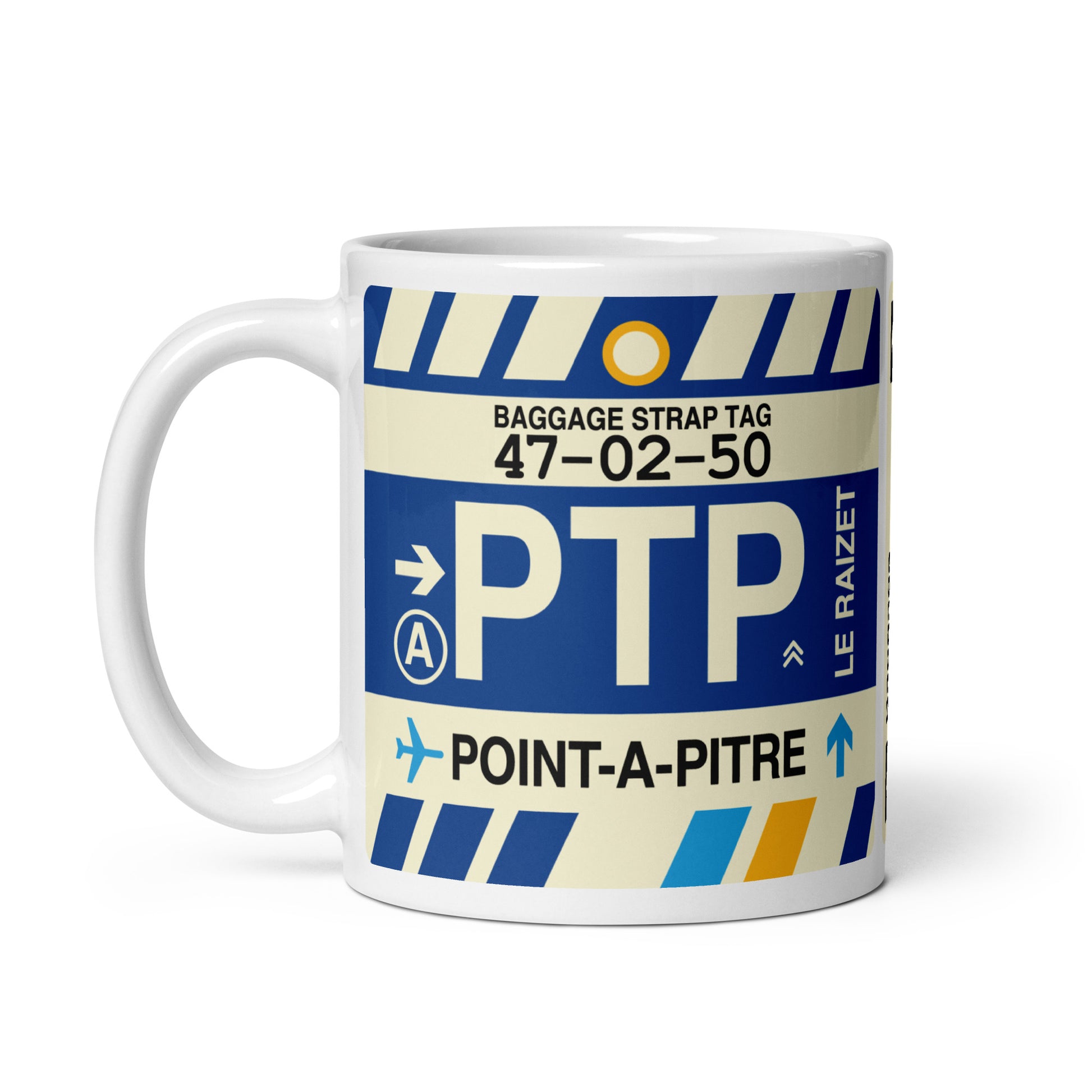 Travel Gift Coffee Mug • PTP Pointe-à-Pitre • YHM Designs - Image 03