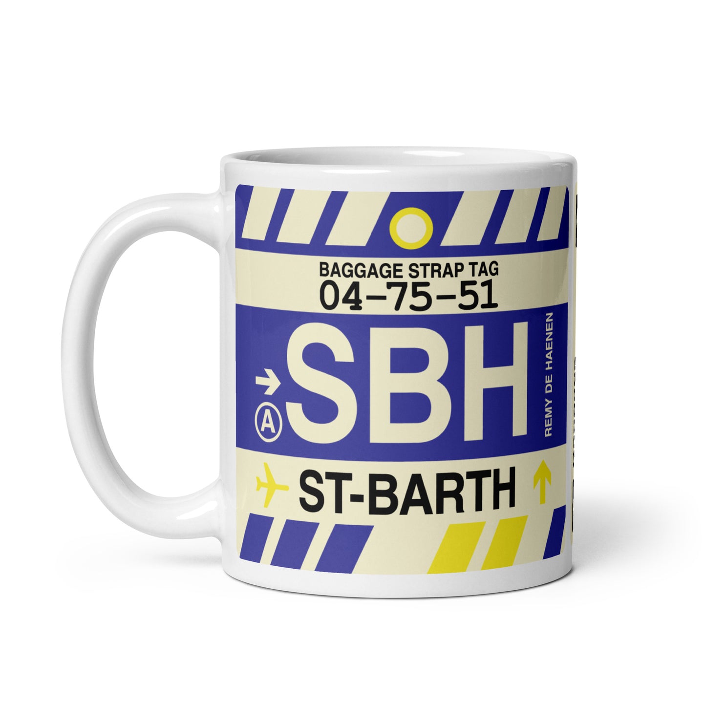 Travel-Themed Coffee Mug • SBH Saint Barthélemy • YHM Designs - Image 03