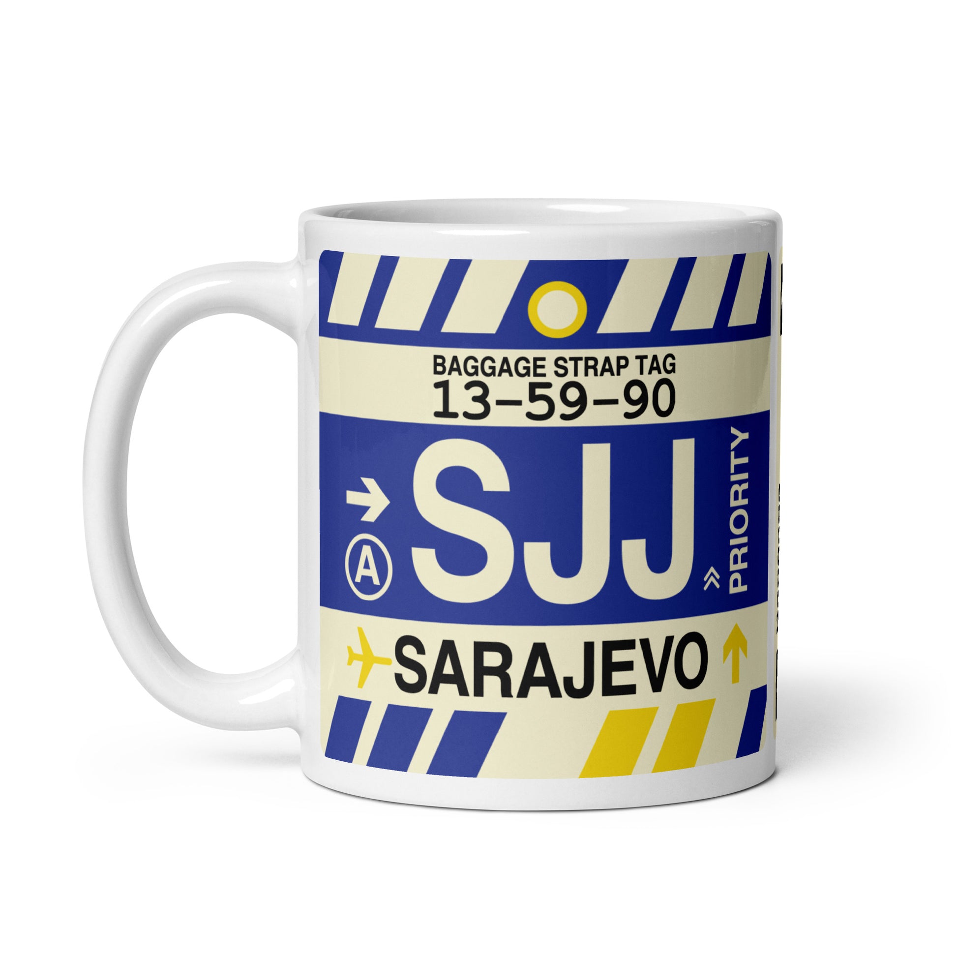Travel-Themed Coffee Mug • SJJ Sarajevo • YHM Designs - Image 03