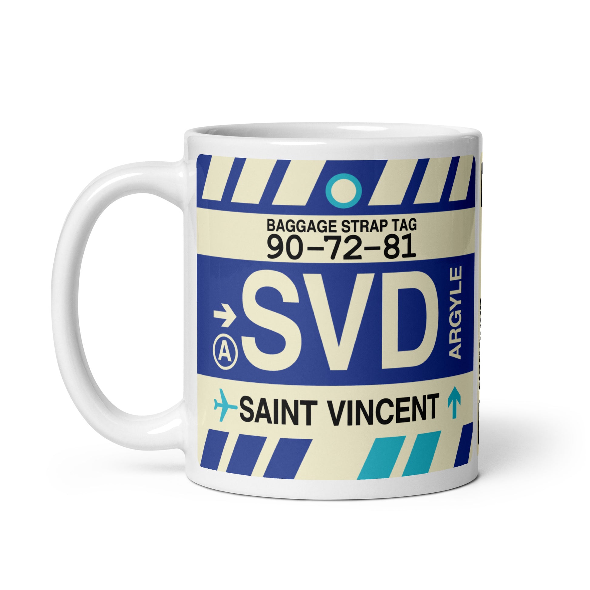 Travel-Themed Coffee Mug • SVD Saint Vincent • YHM Designs - Image 03