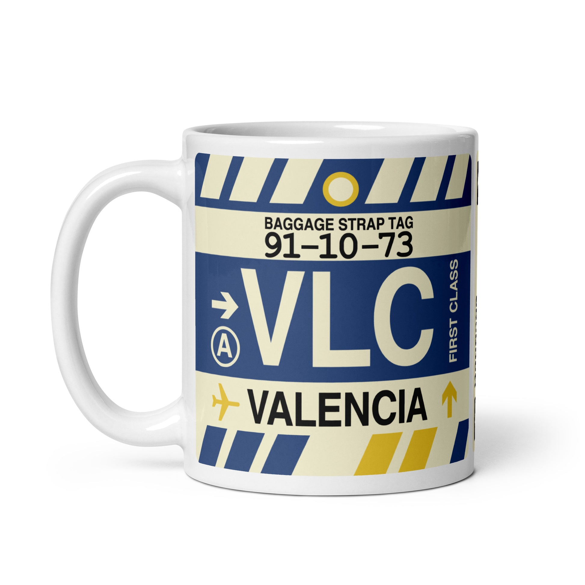 Travel-Themed Coffee Mug • VLC Valencia • YHM Designs - Image 03