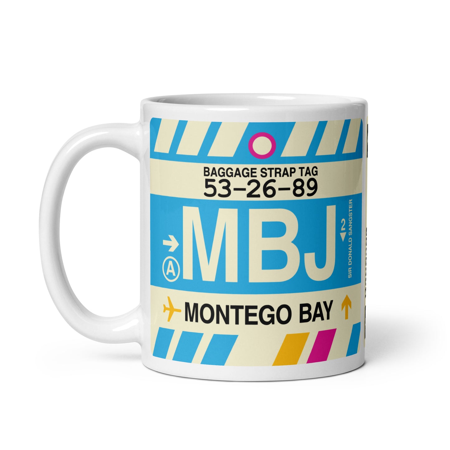 Travel-Themed Coffee Mug • MBJ Montego Bay • YHM Designs - Image 03