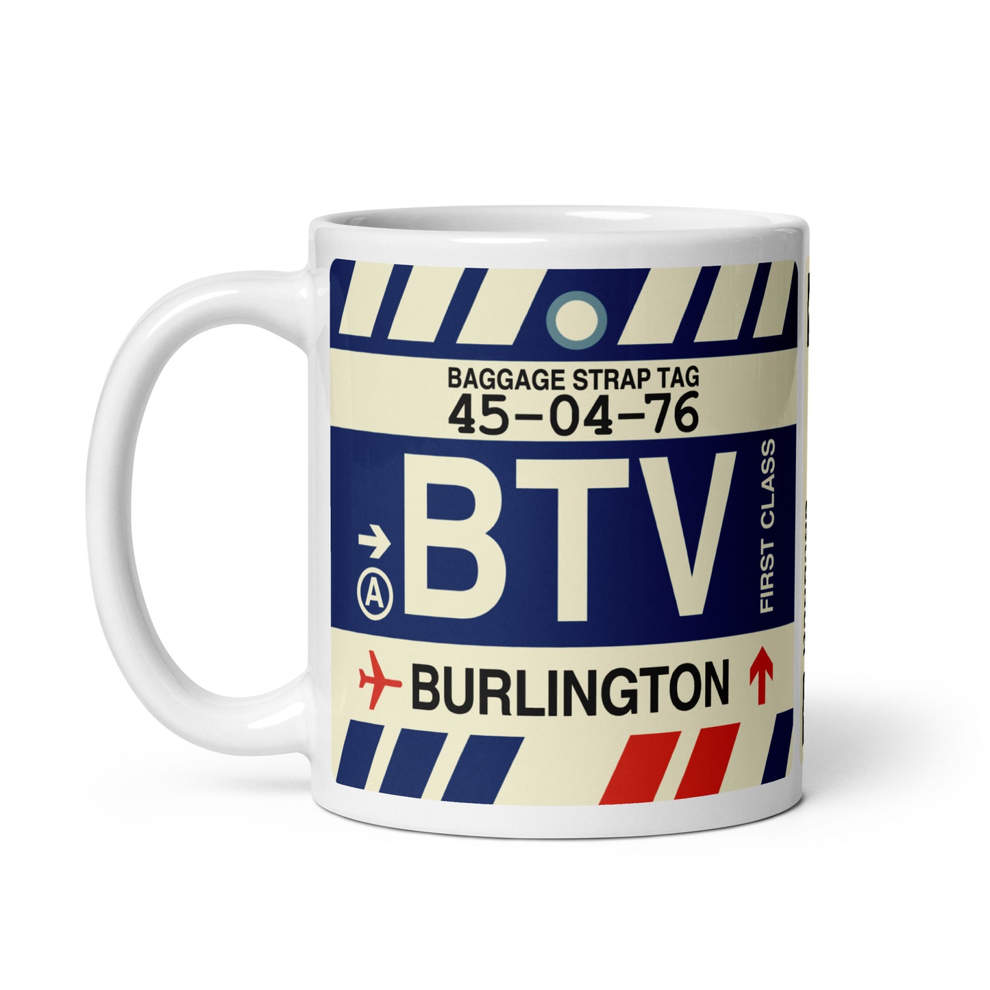 Travel Gift Coffee Mug • BTV Burlington • YHM Designs - Image 03
