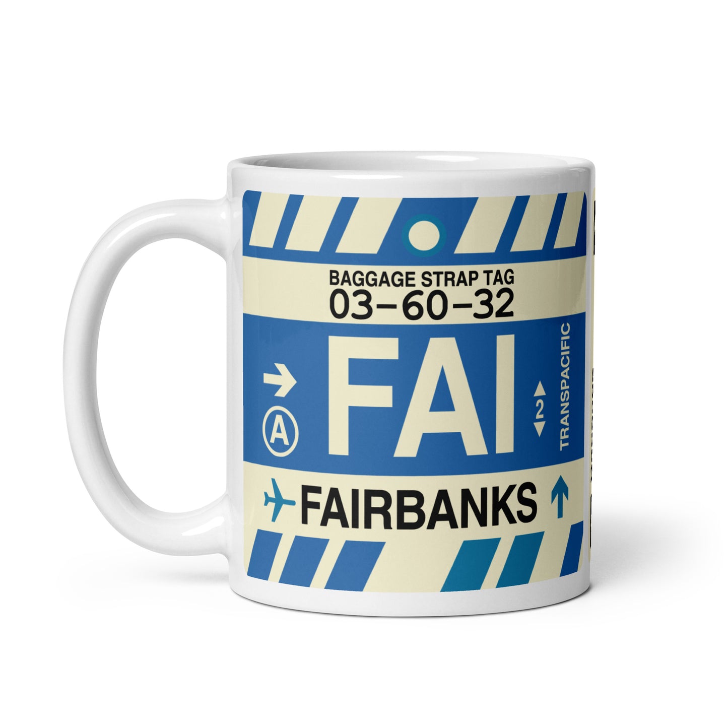 Travel-Themed Coffee Mug • FAI Fairbanks • YHM Designs - Image 03