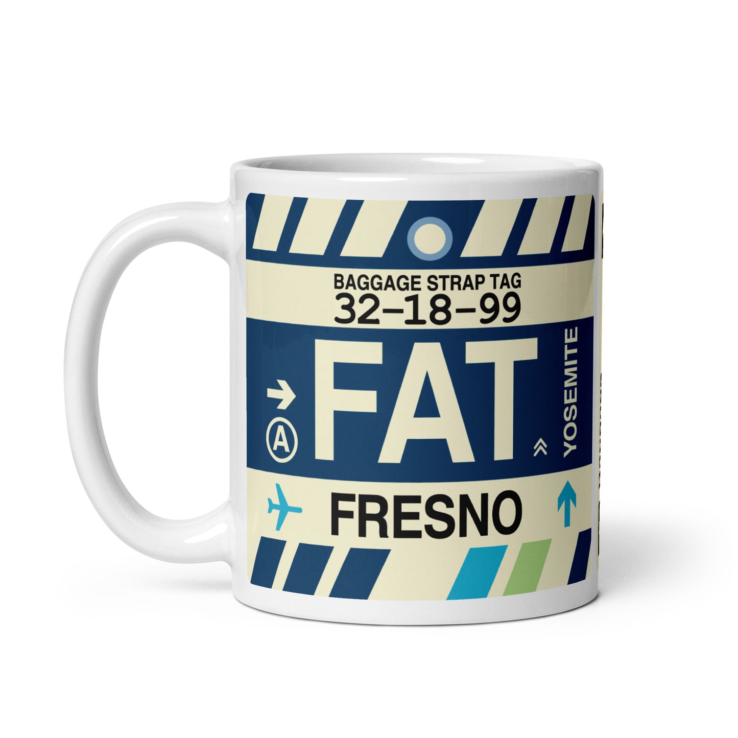 Travel Gift Coffee Mug • FAT Fresno • YHM Designs - Image 03