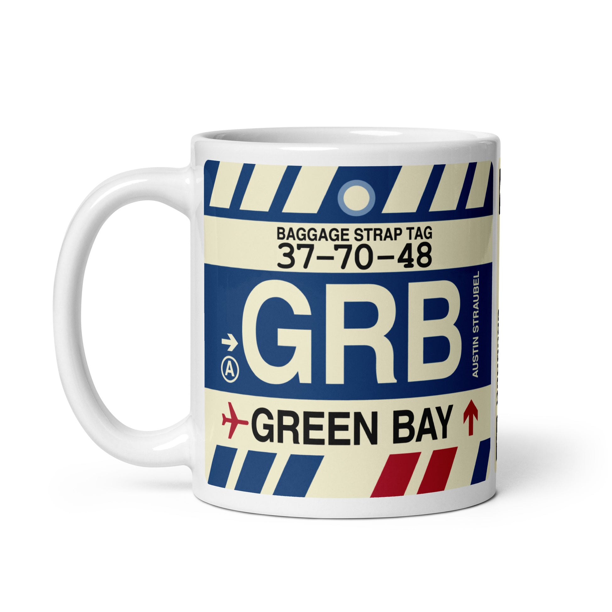 Travel Gift Coffee Mug • GRB Green Bay • YHM Designs - Image 03
