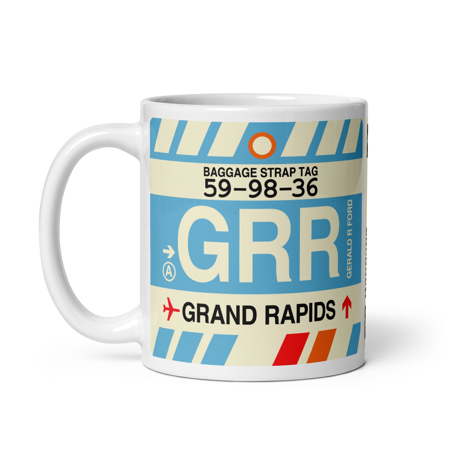Travel Gift Coffee Mug • GRR Grand Rapids • YHM Designs - Image 03