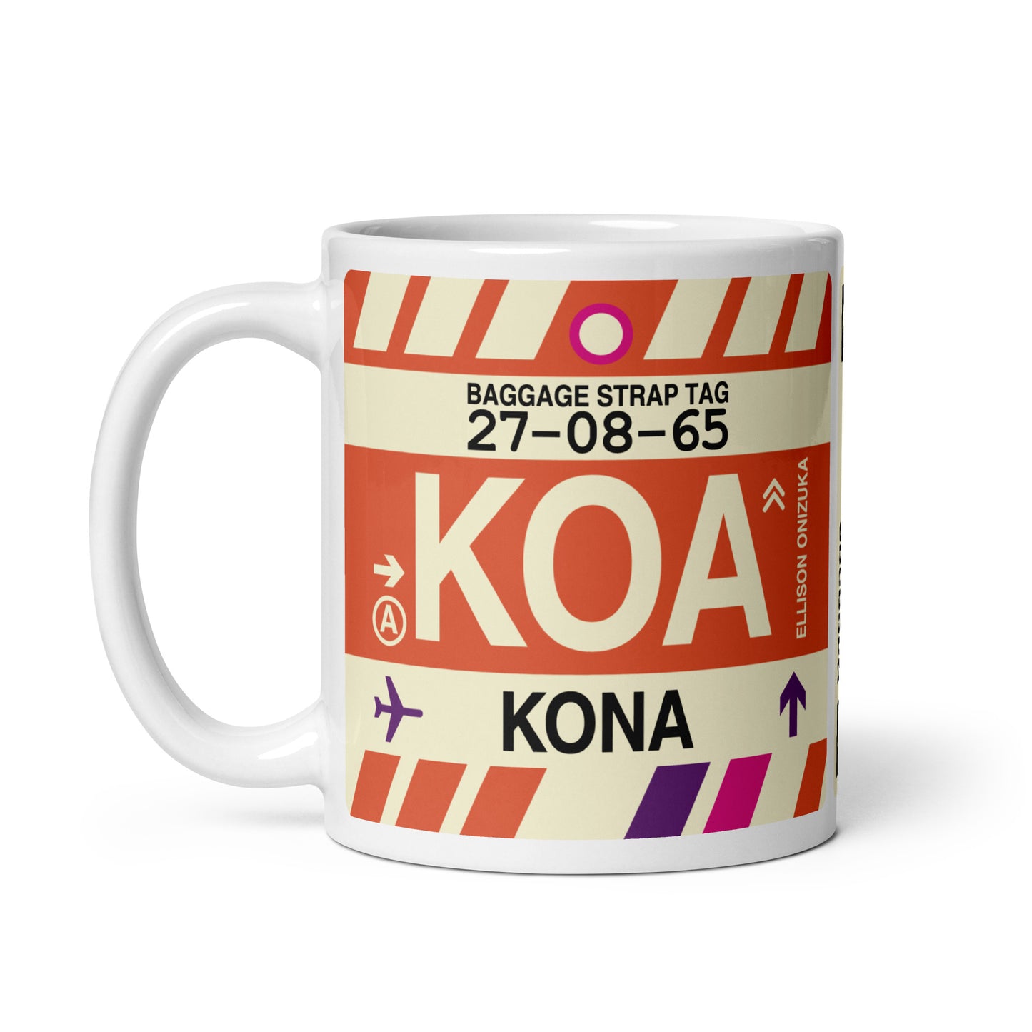 Travel-Themed Coffee Mug • KOA Kona • YHM Designs - Image 03