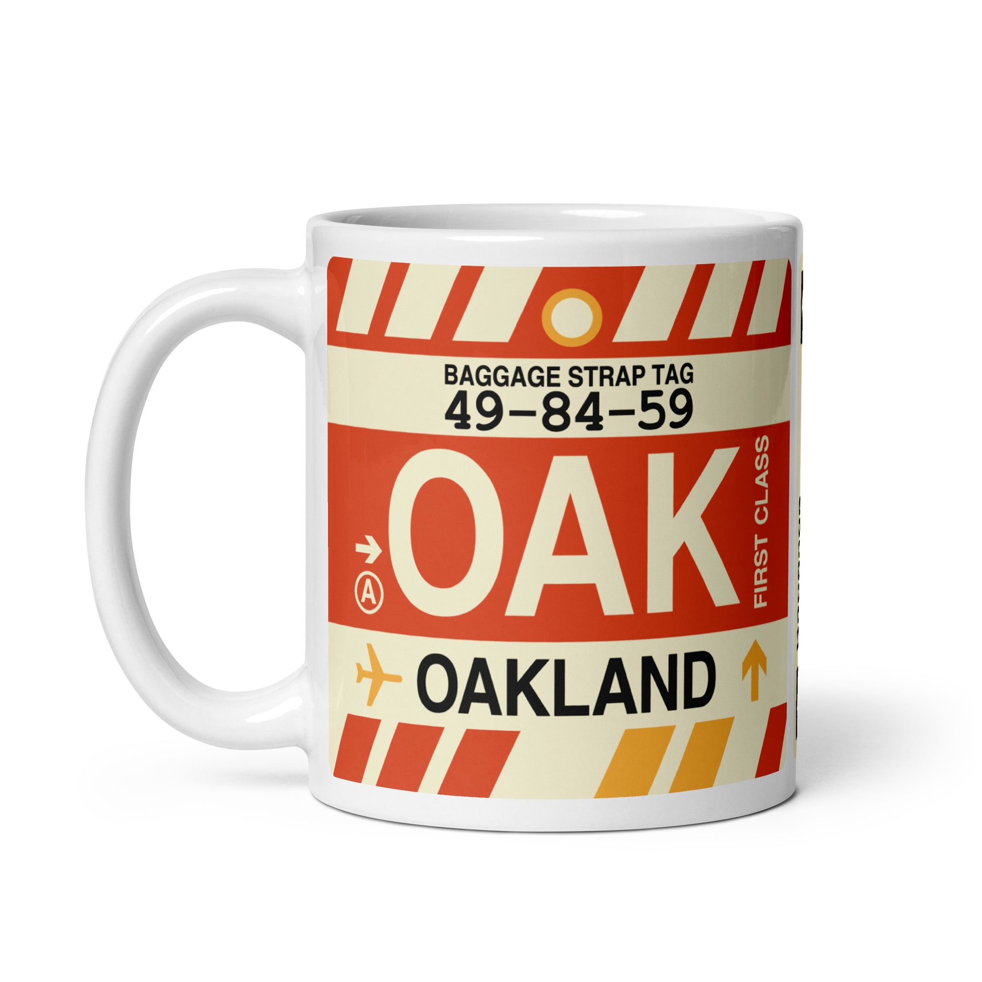 Travel Gift Coffee Mug • OAK Oakland • YHM Designs - Image 03