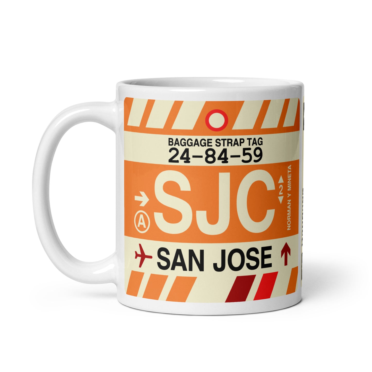 Travel Gift Coffee Mug • SJC San Jose • YHM Designs - Image 03