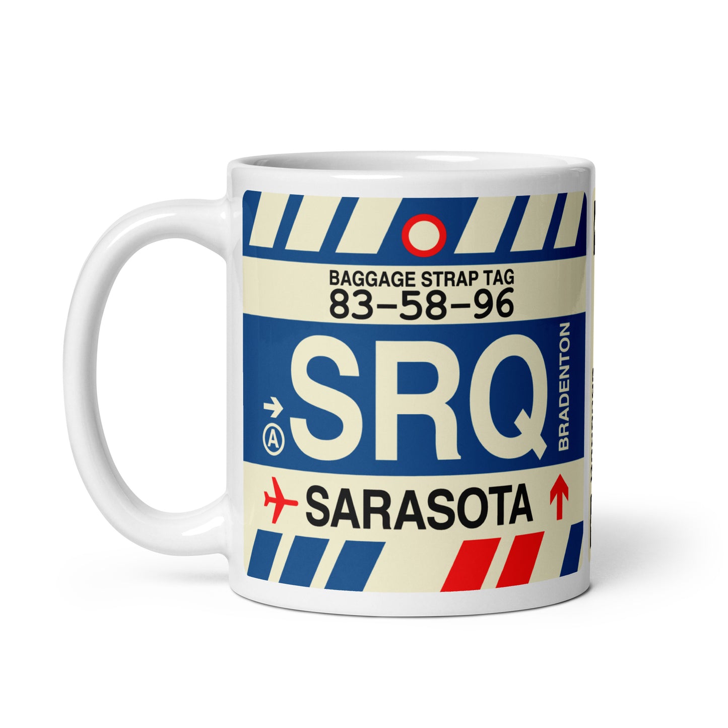 Travel Gift Coffee Mug • SRQ Sarasota-Bradenton • YHM Designs - Image 03