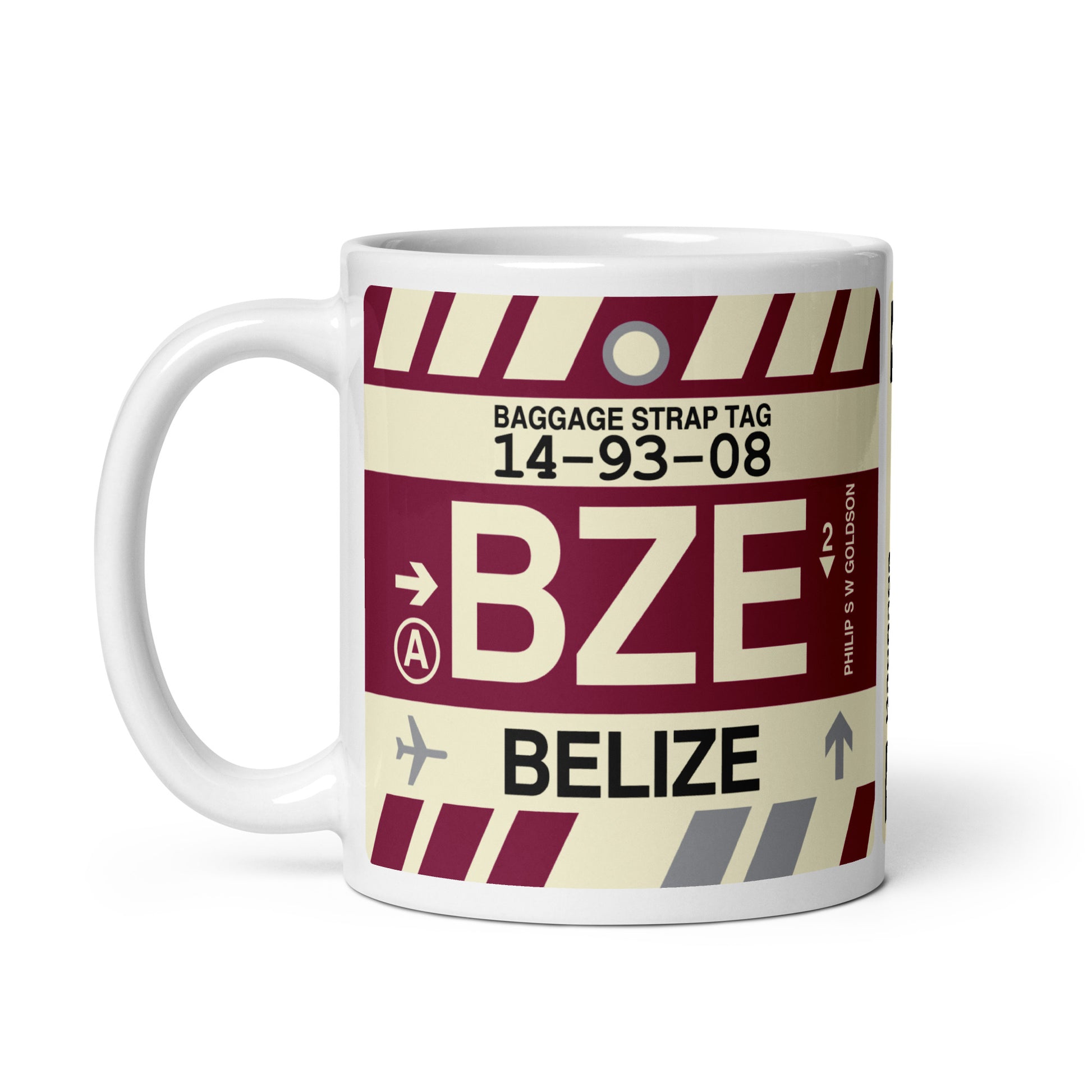 Travel Gift Coffee Mug • BZE Belize City • YHM Designs - Image 03