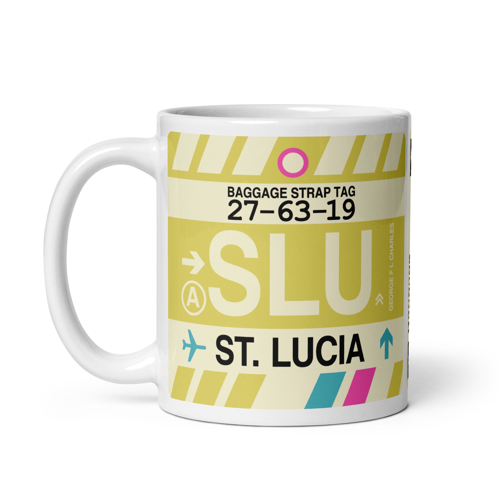 Travel-Themed Coffee Mug • SLU St. Lucia • YHM Designs - Image 03