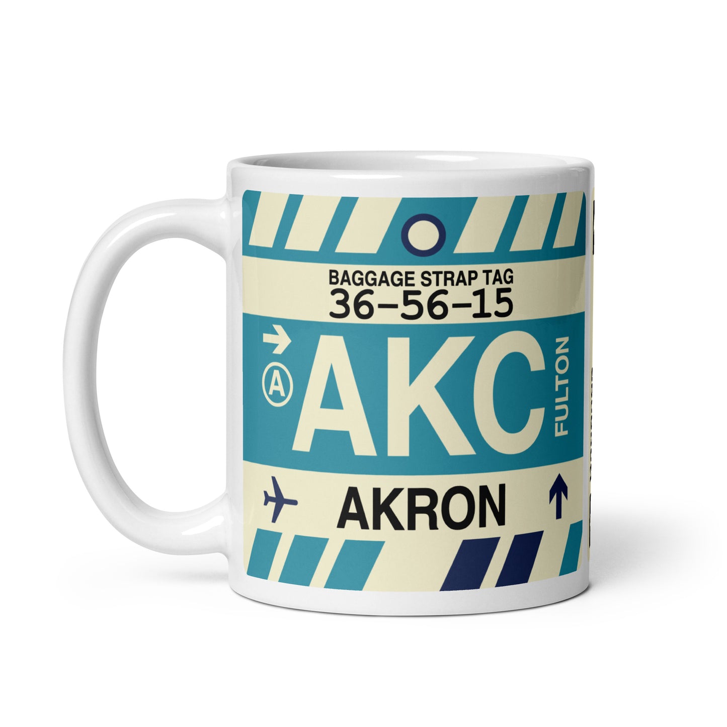 Travel Gift Coffee Mug • AKC Akron • YHM Designs - Image 02