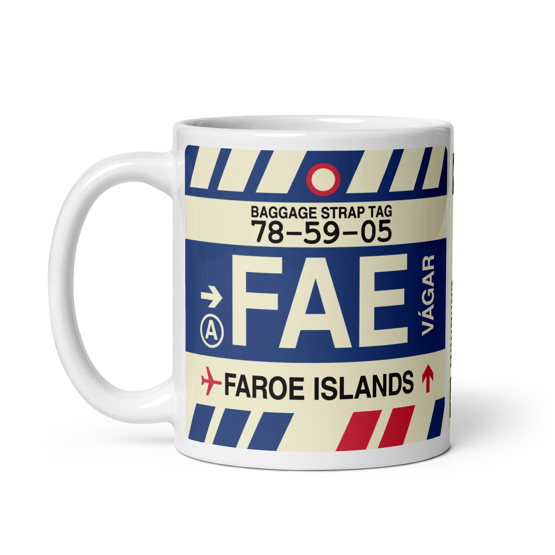Travel Gift Coffee Mug • FAE Faroe Islands Souvenir • YHM Designs - Image 02