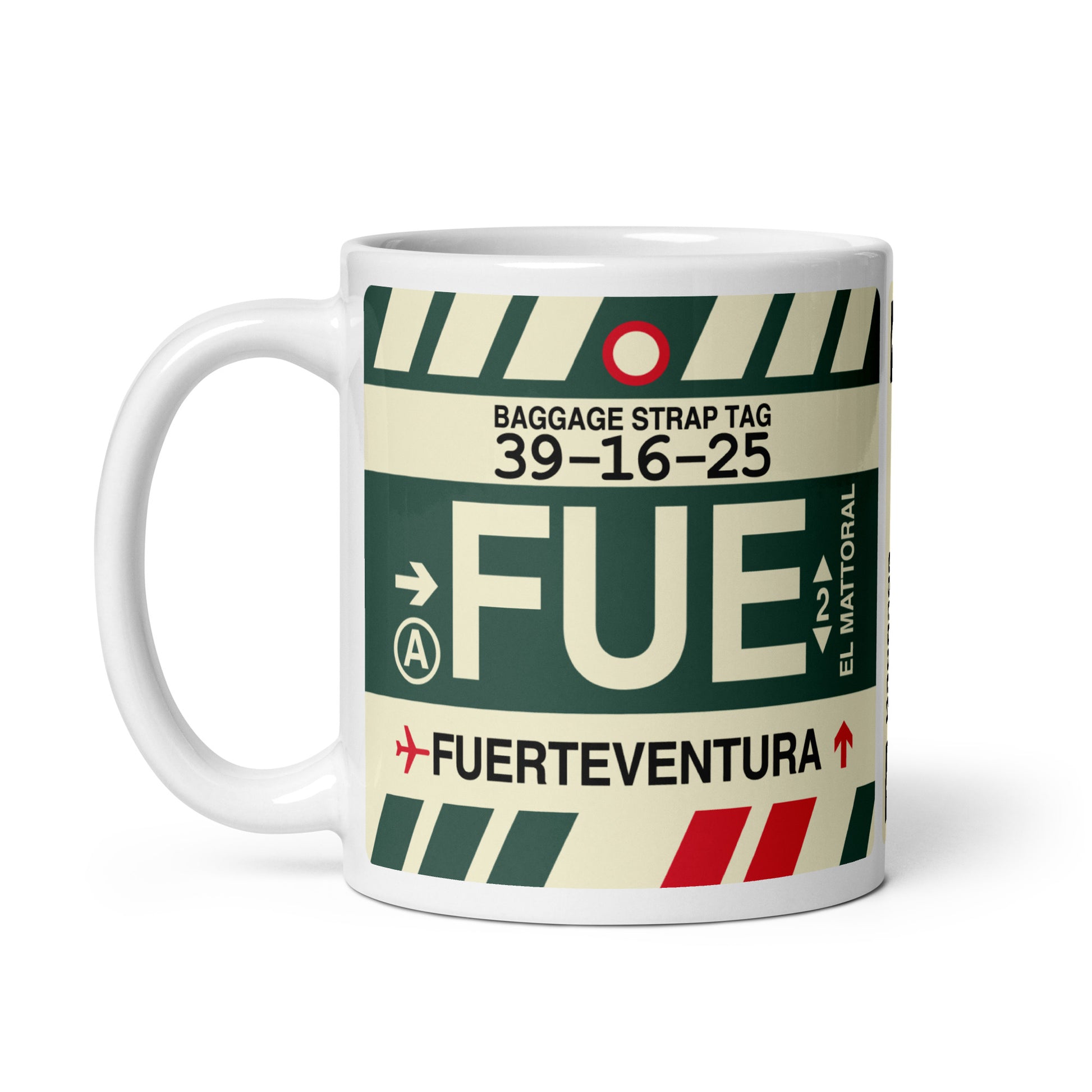 Travel Gift Coffee Mug • FUE Fuerteventura Souvenir • YHM Designs - Image 02