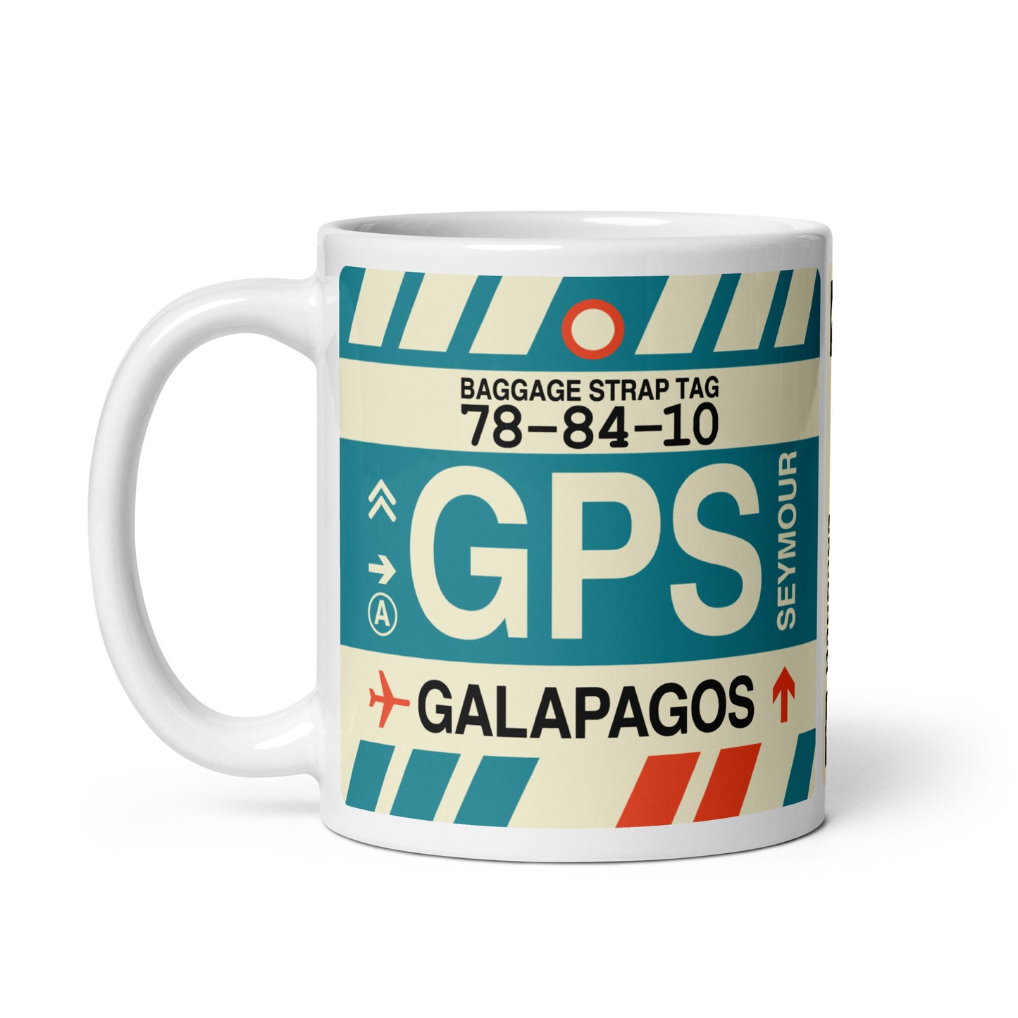 Travel Gift Coffee Mug • GPS Galapagos Islands • YHM Designs - Image 02
