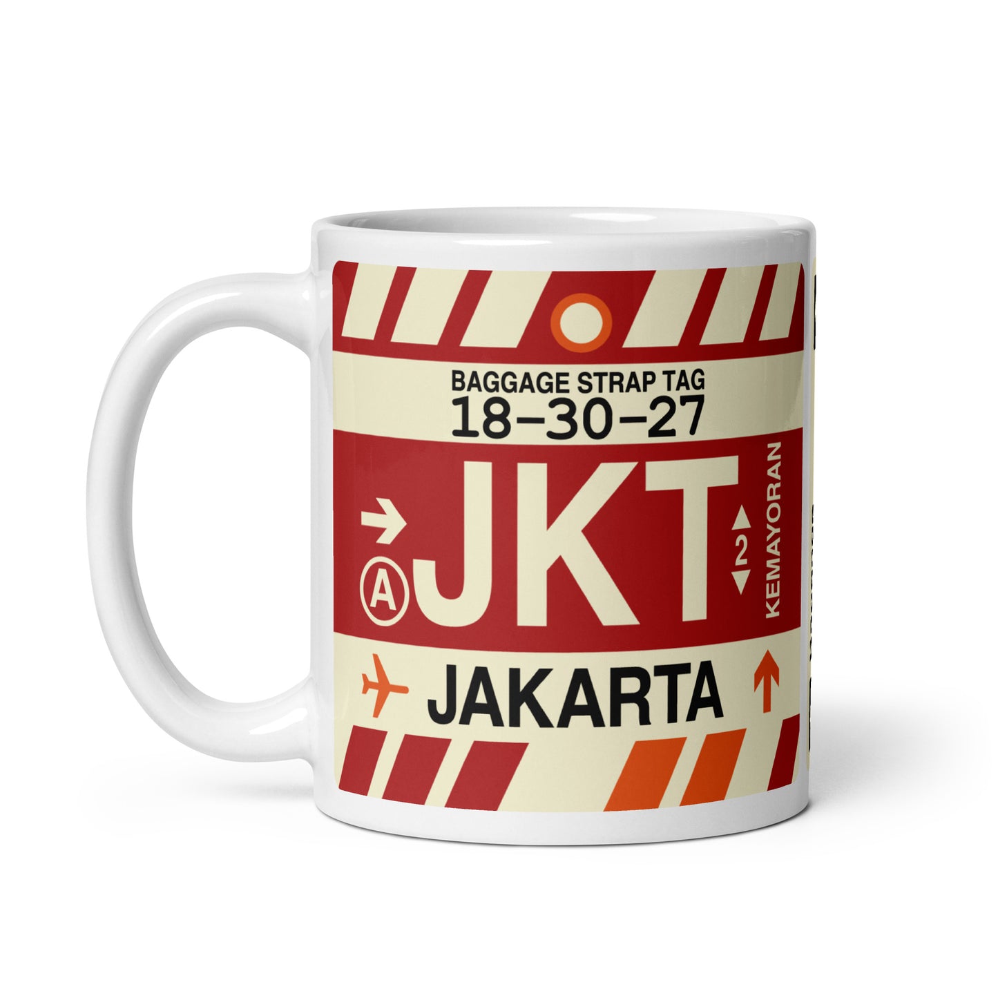 Travel Gift Coffee Mug • JKT Jakarta • YHM Designs - Image 02